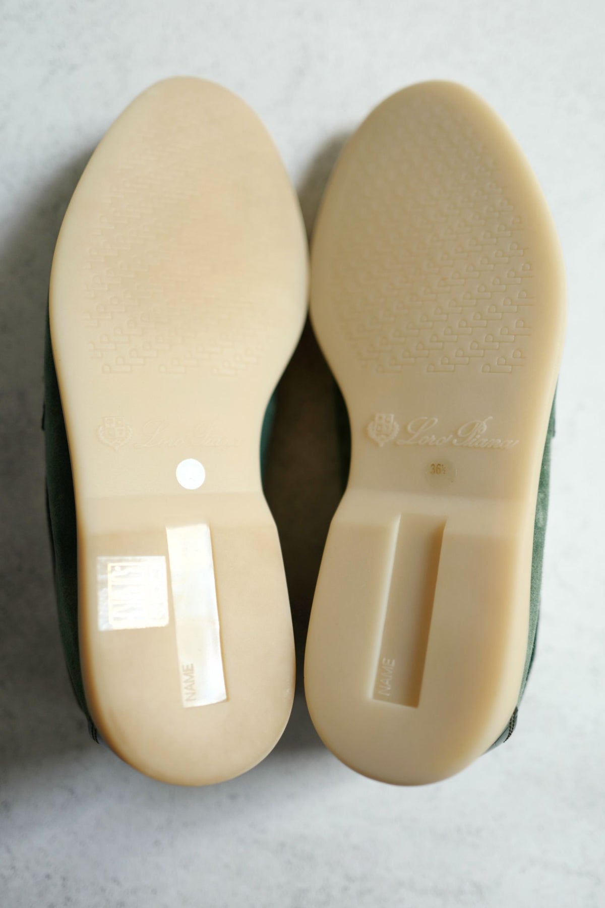 Loro Piana Summer Charms Walk Suede Loafers Green Lagoon Alligator Detail Size 36.5