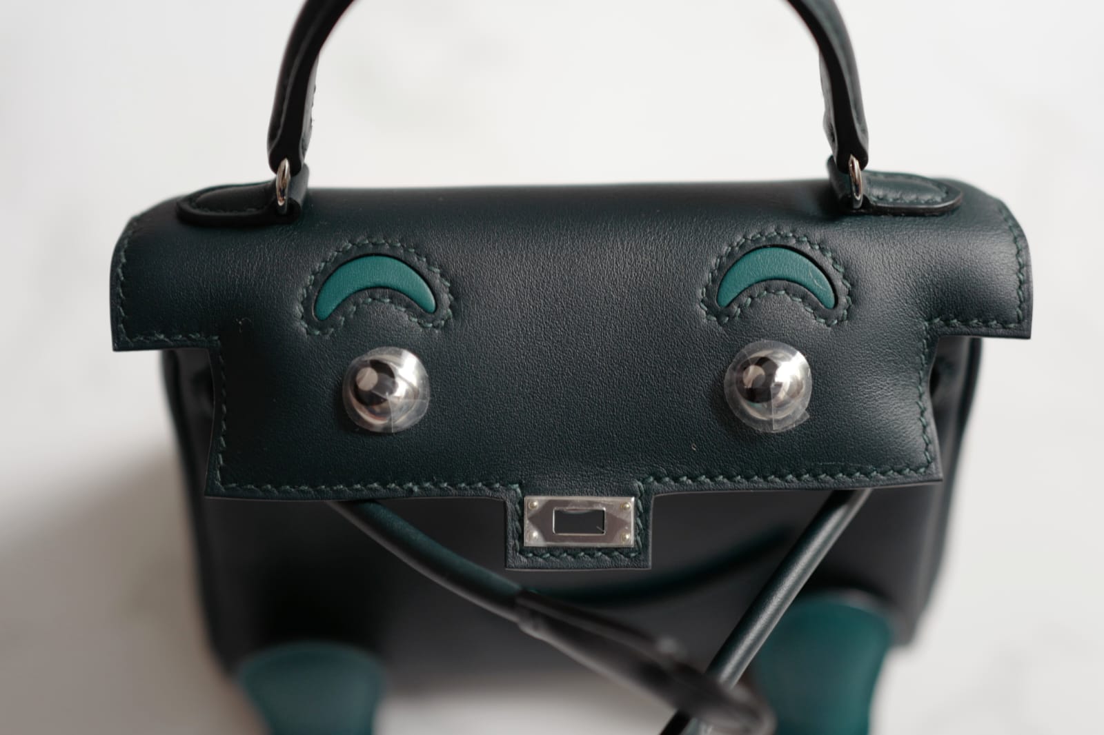 BNIB Kelly Dole Swift Calfskin Vert Cypres Vert Bosphore PHW
