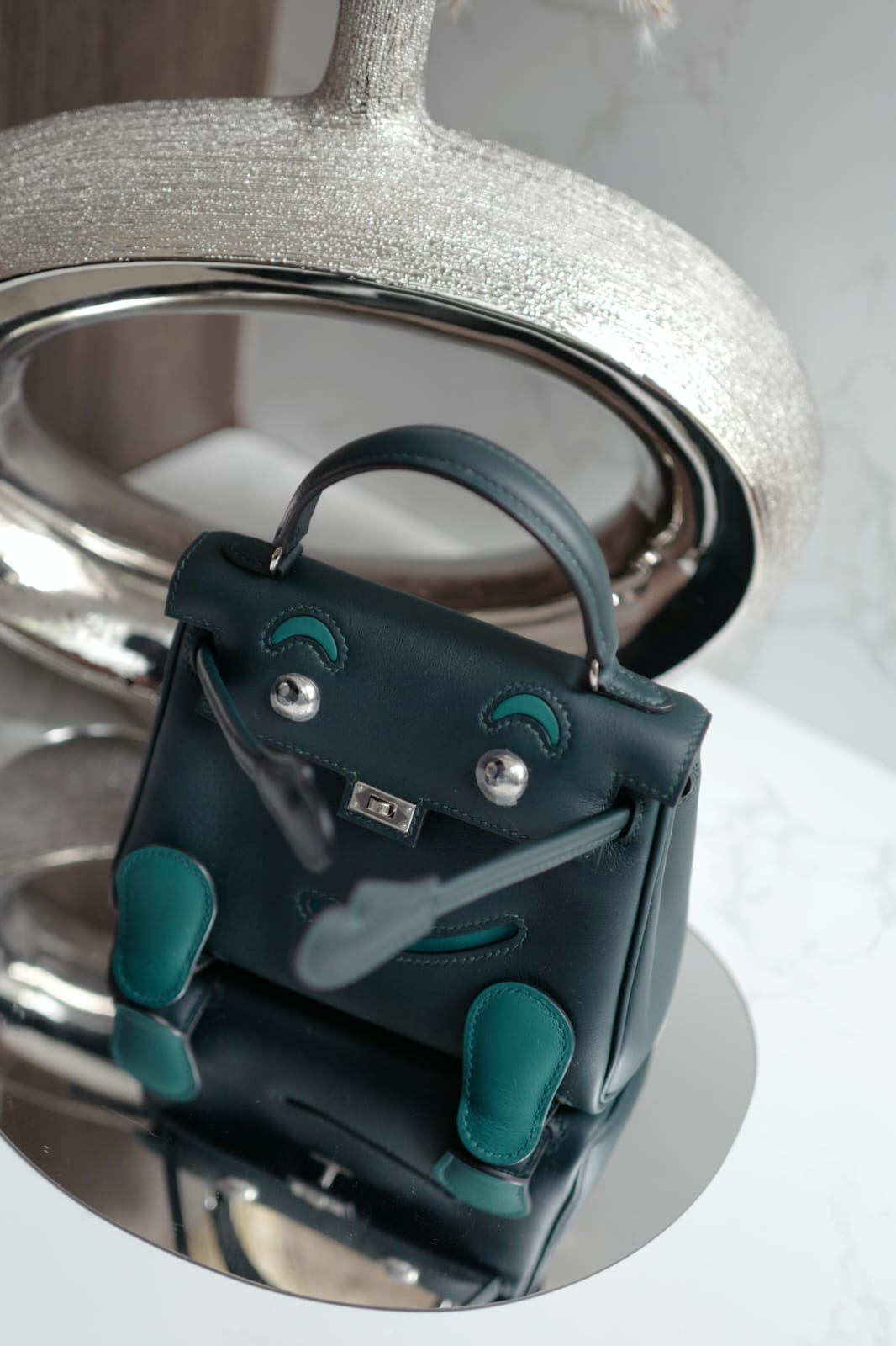 BNIB Hermes Kelly Dole Swift Calfskin Vert Cypres Vert Bosphore PHW