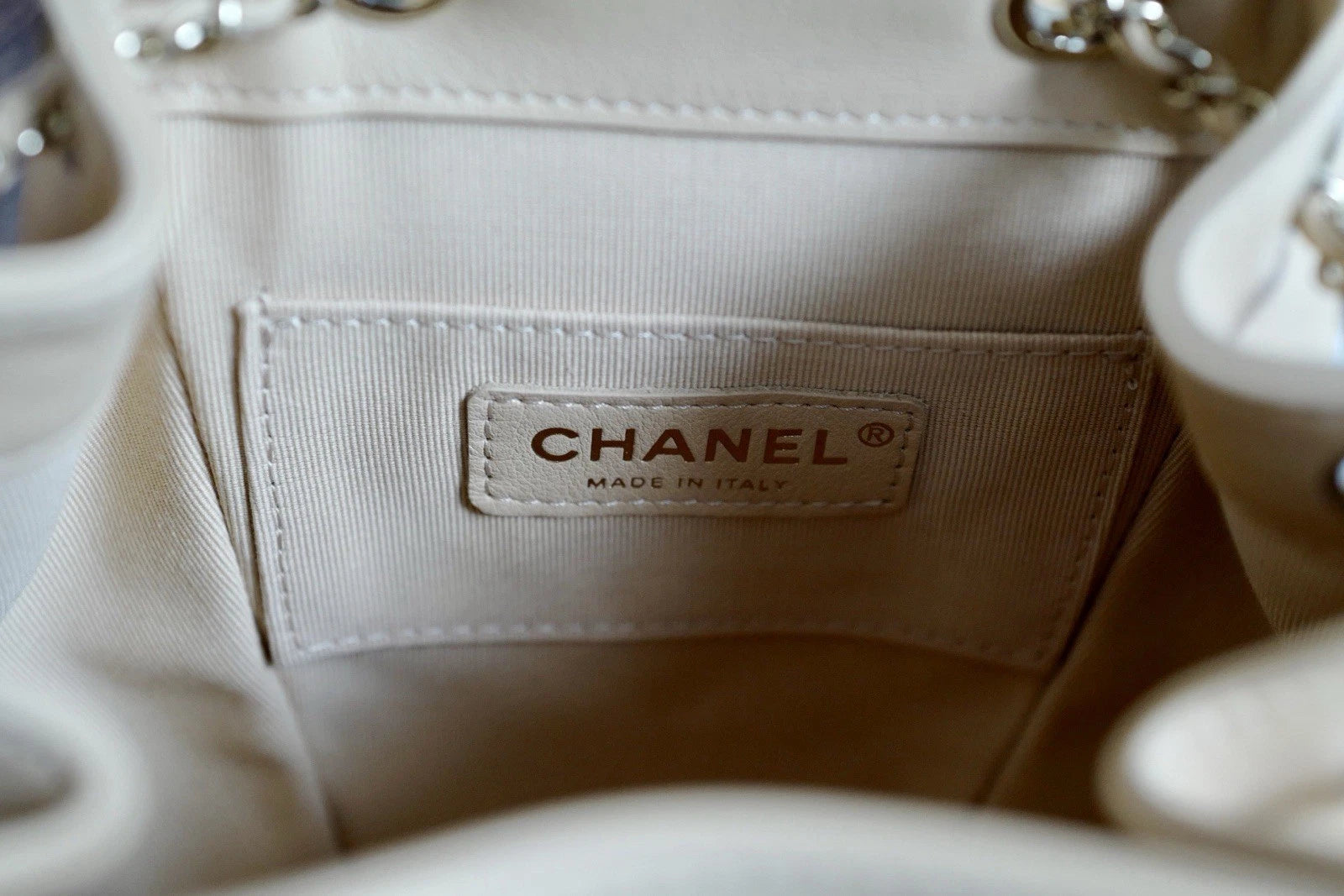 BNIB Chanel Duma Quilted Leather Backpack In Beige With Gold HW