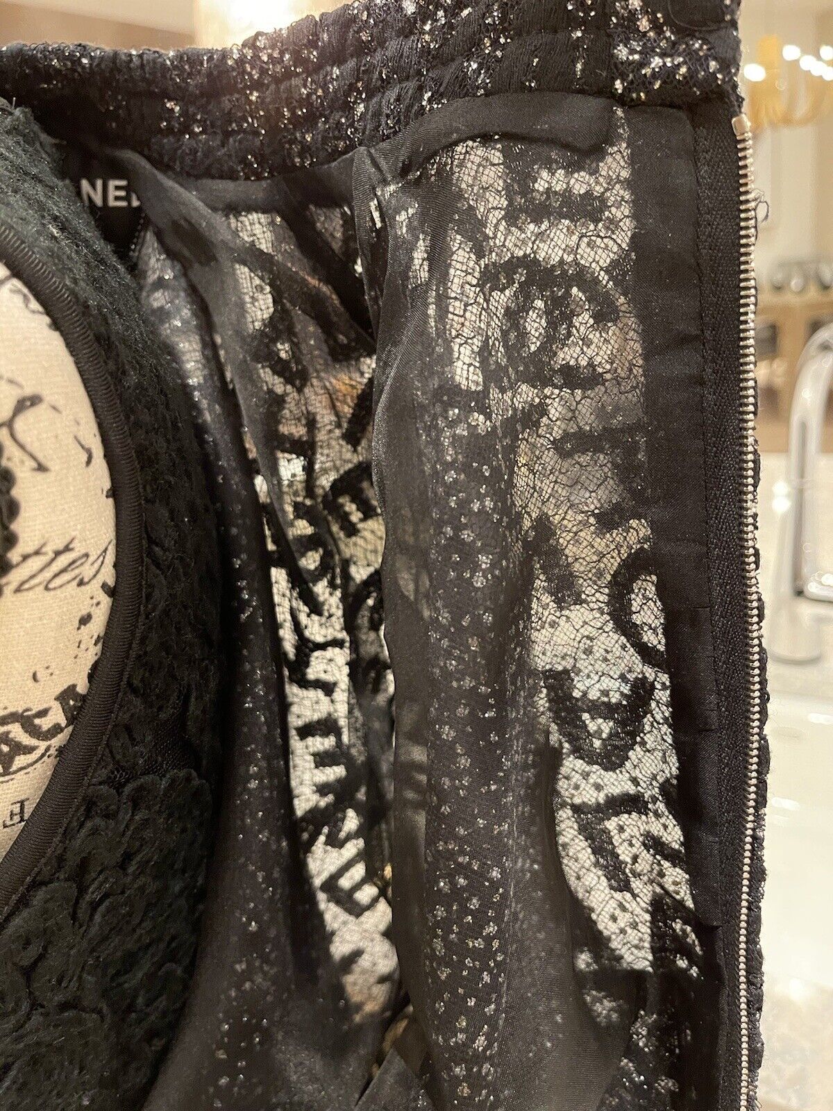 BNIB Chanel 21B Haute Couture Collection Starry Night Bomber Jacket Size 34 Rare