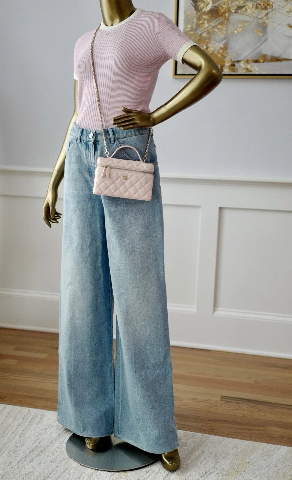 NEW Chanel Coco Beach 2025 Collection T-Shirt Pink size 36