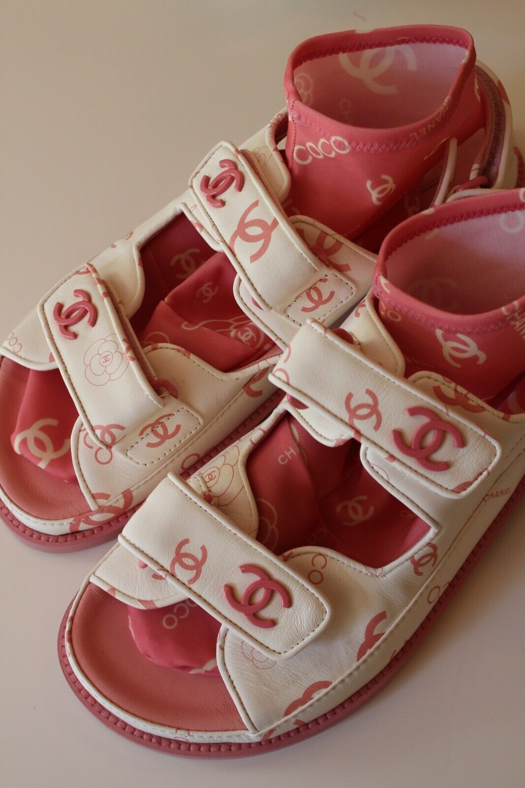 Dad Sandals Chanel Sandal Heels Chanel Blue Denim Dad Interlocking  Slingback Sandals Size 36 Chanel TLC