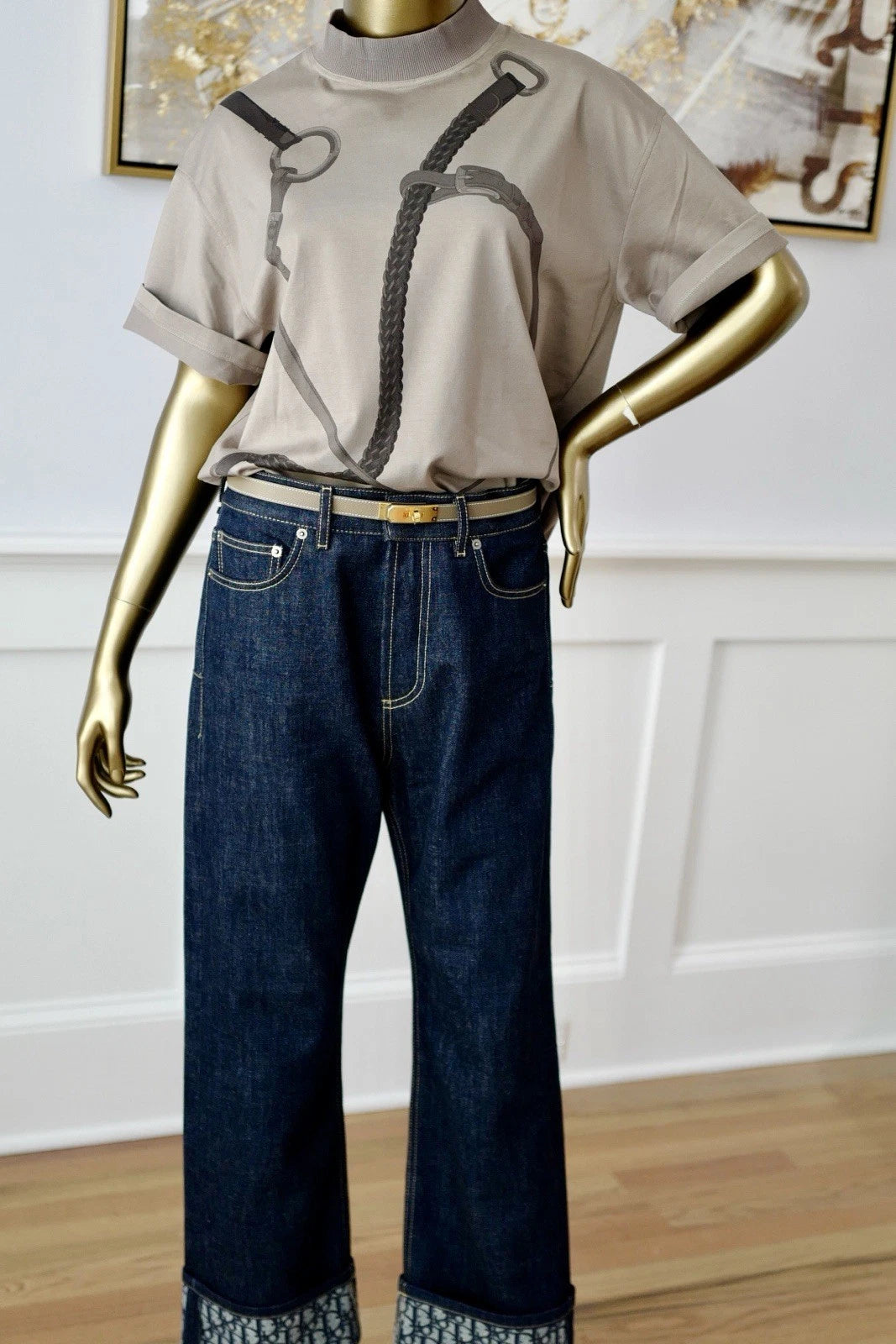 New Dior Jovana Hiesmayr Boyfriend Jeans Denim Size 36