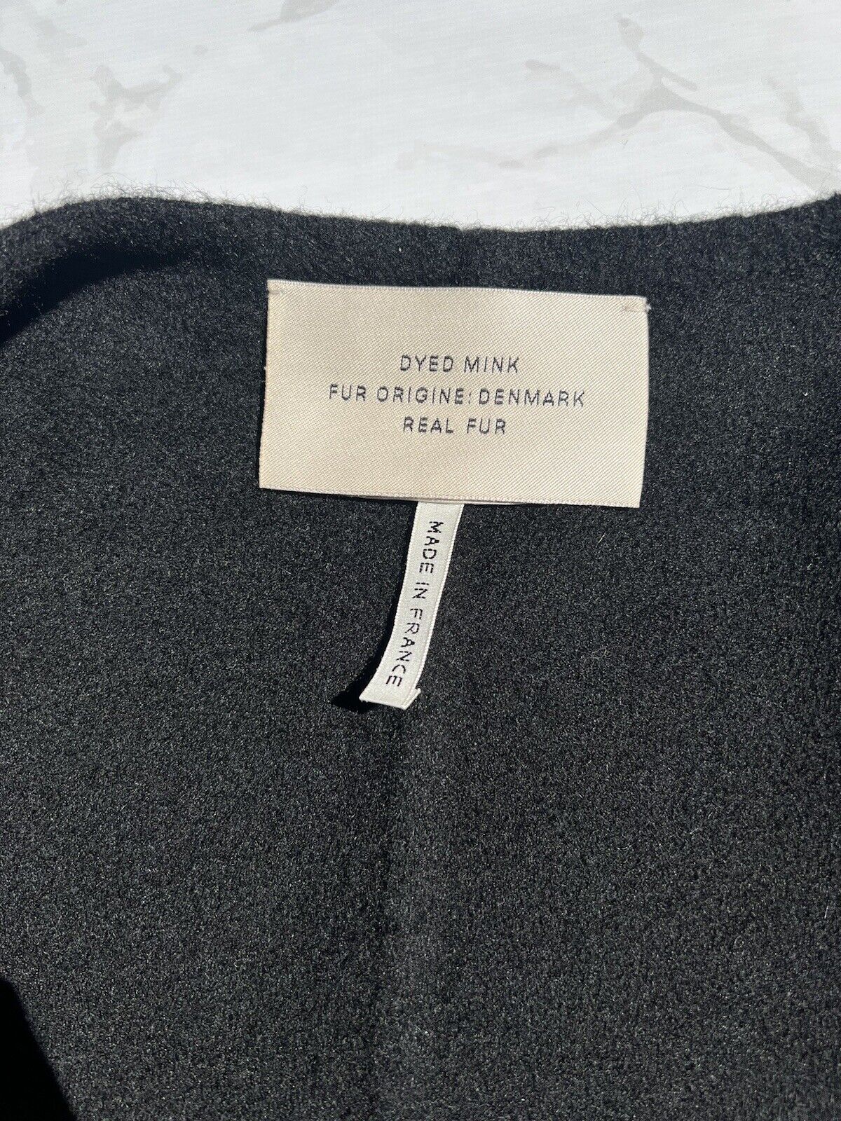 NEW Hermes Dyed Mink Fur Vest In Black Size 38 Over $12K Retail