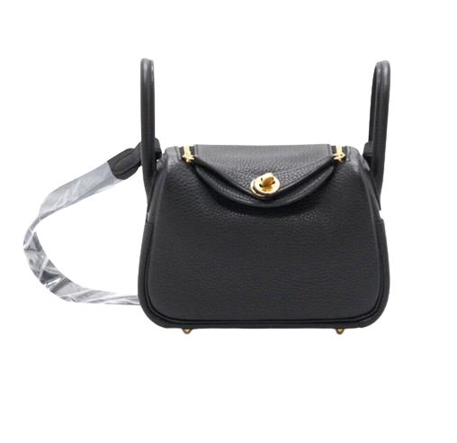 Brand New Hermès Mini Lindy Black Noir Clemence Gold Hardware U 2023