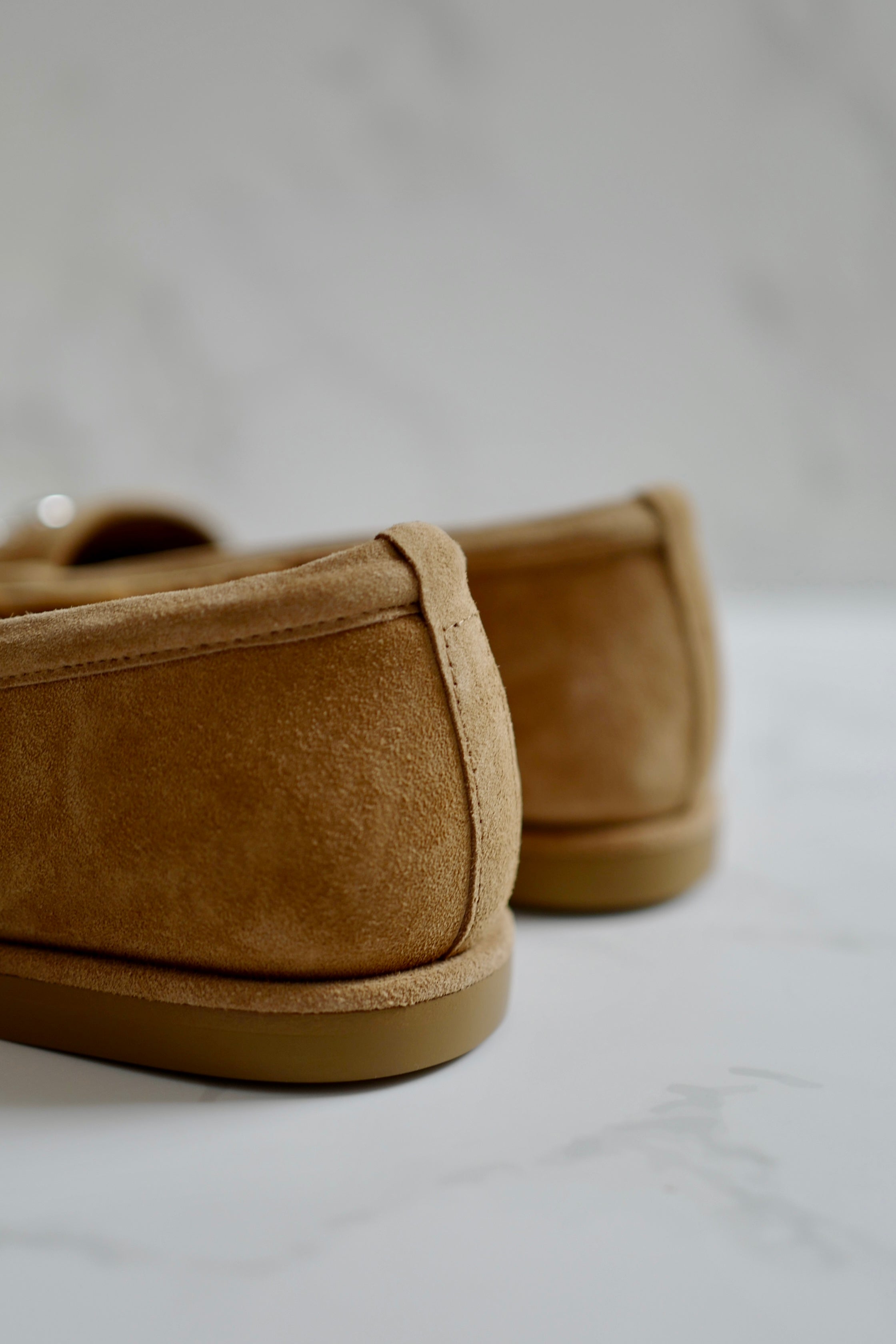 CHANEL 24K Shearling Lined Suede Calfskin CC Loafers