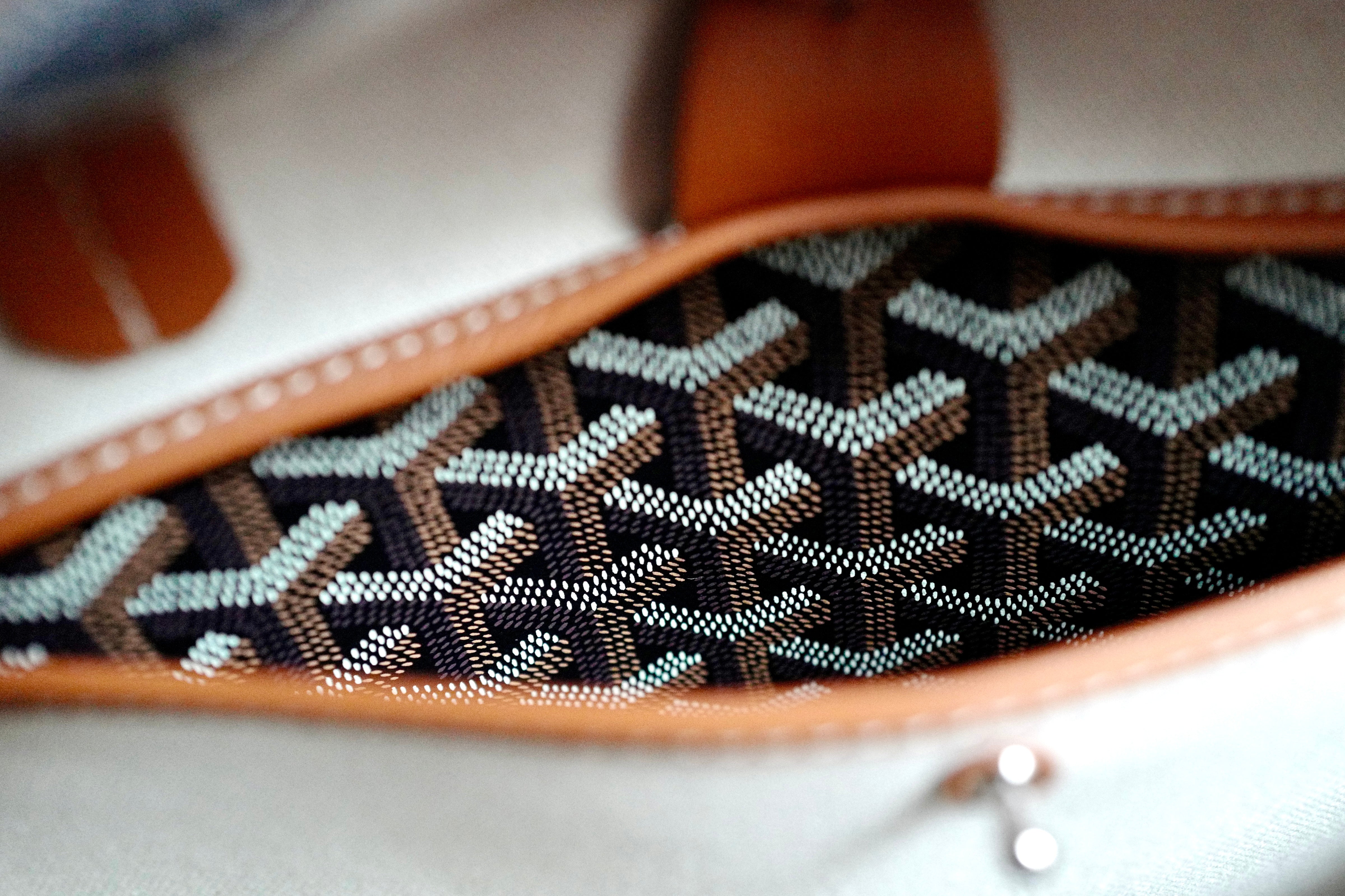 NEW Goyard Artois PM Bag in Black & Tan with Palladium HW