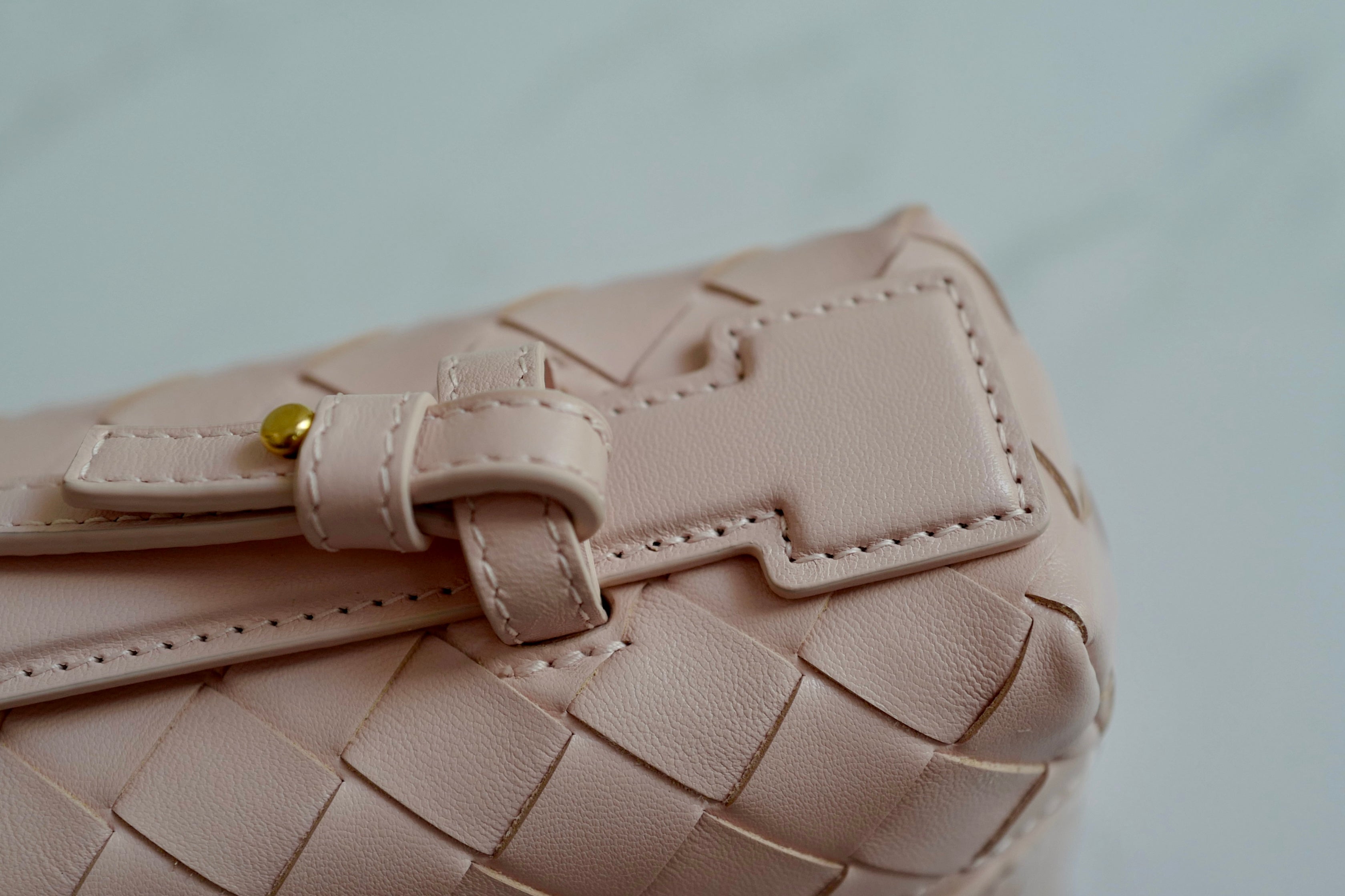 Bottega Veneta Bang Bang Vanity Bag in Cameo Pink NEW