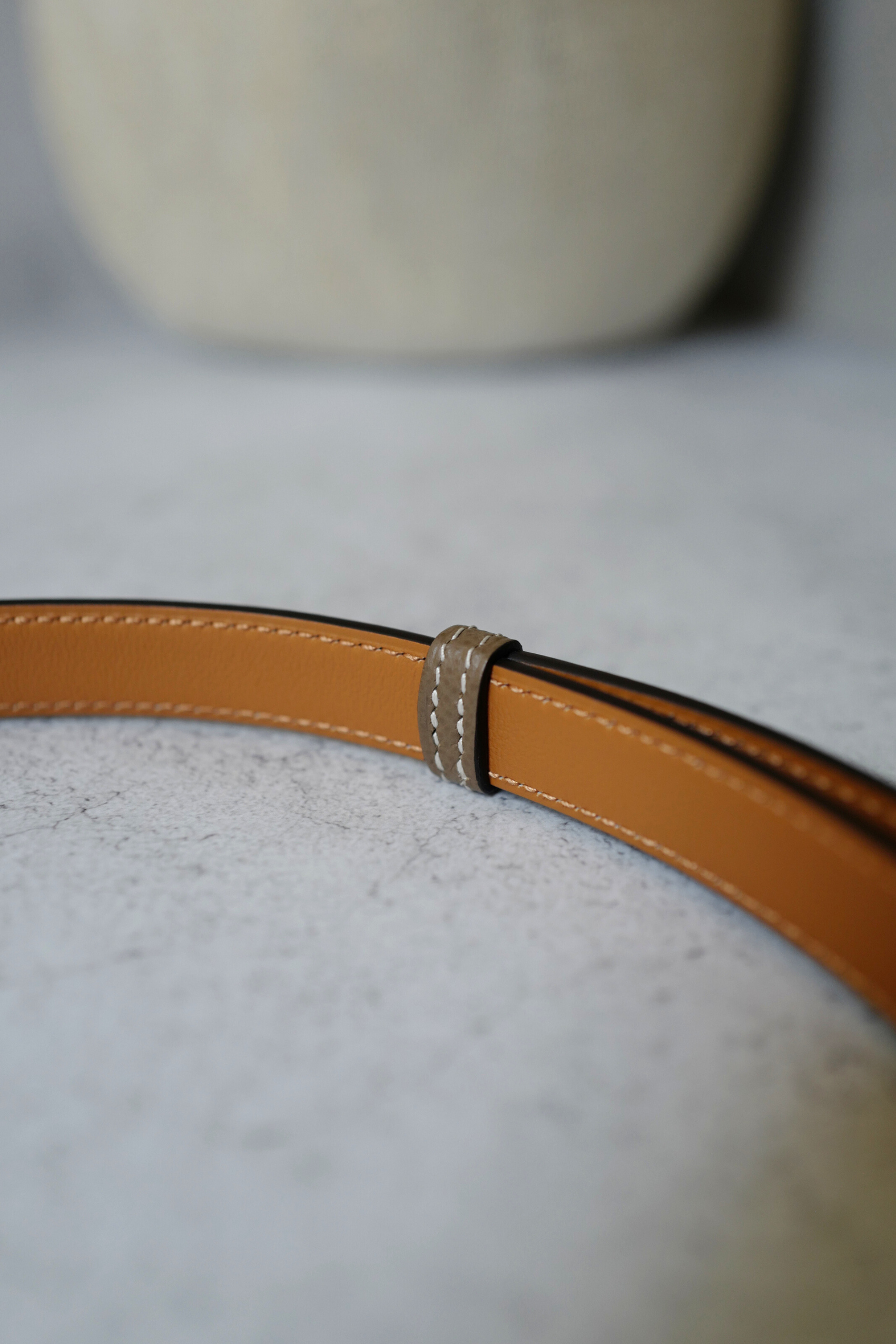 BNIB Hermès Kelly 18 Belt Epsom in Etoupe Gold Hardware 2025