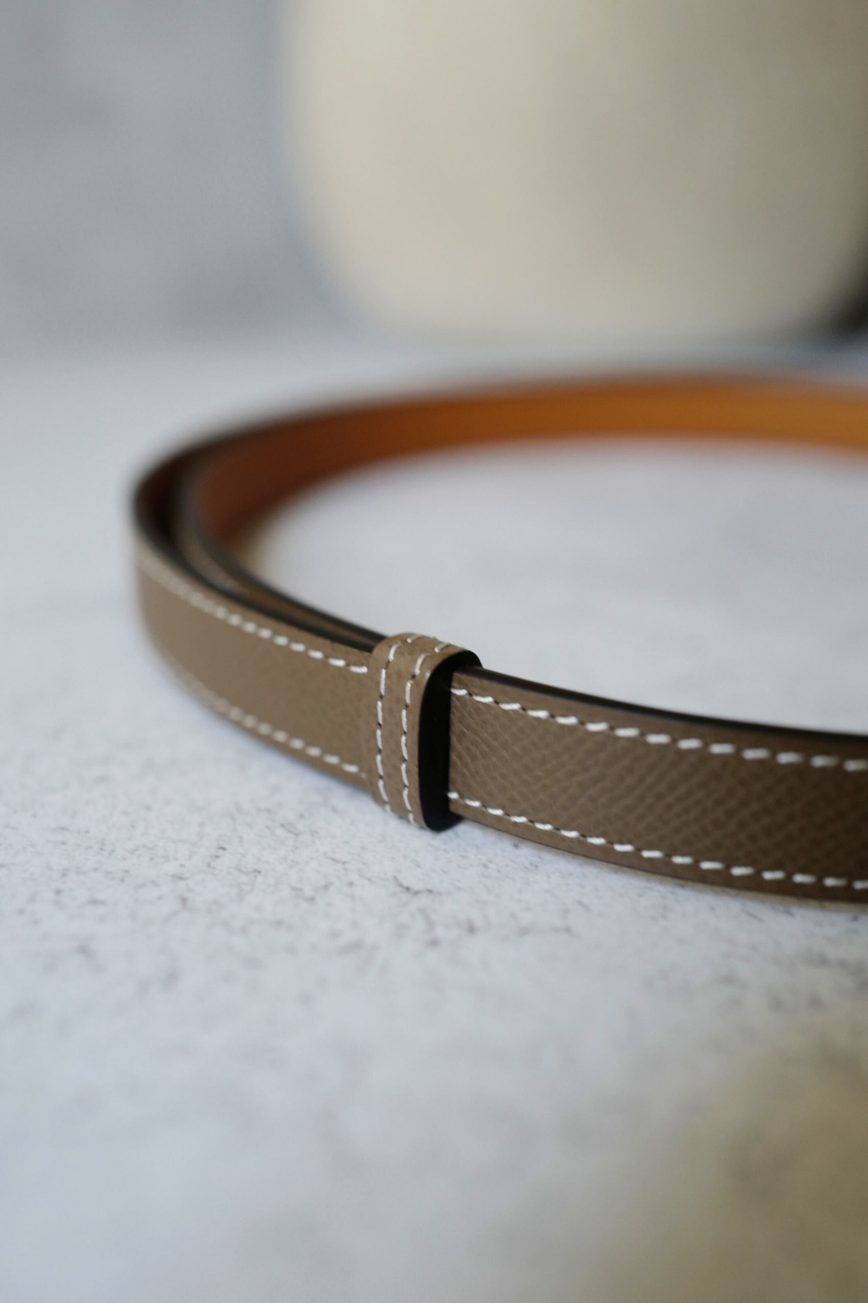 BNIB Hermès Kelly 18 Belt Epsom in Etoupe Gold Hardware 2025