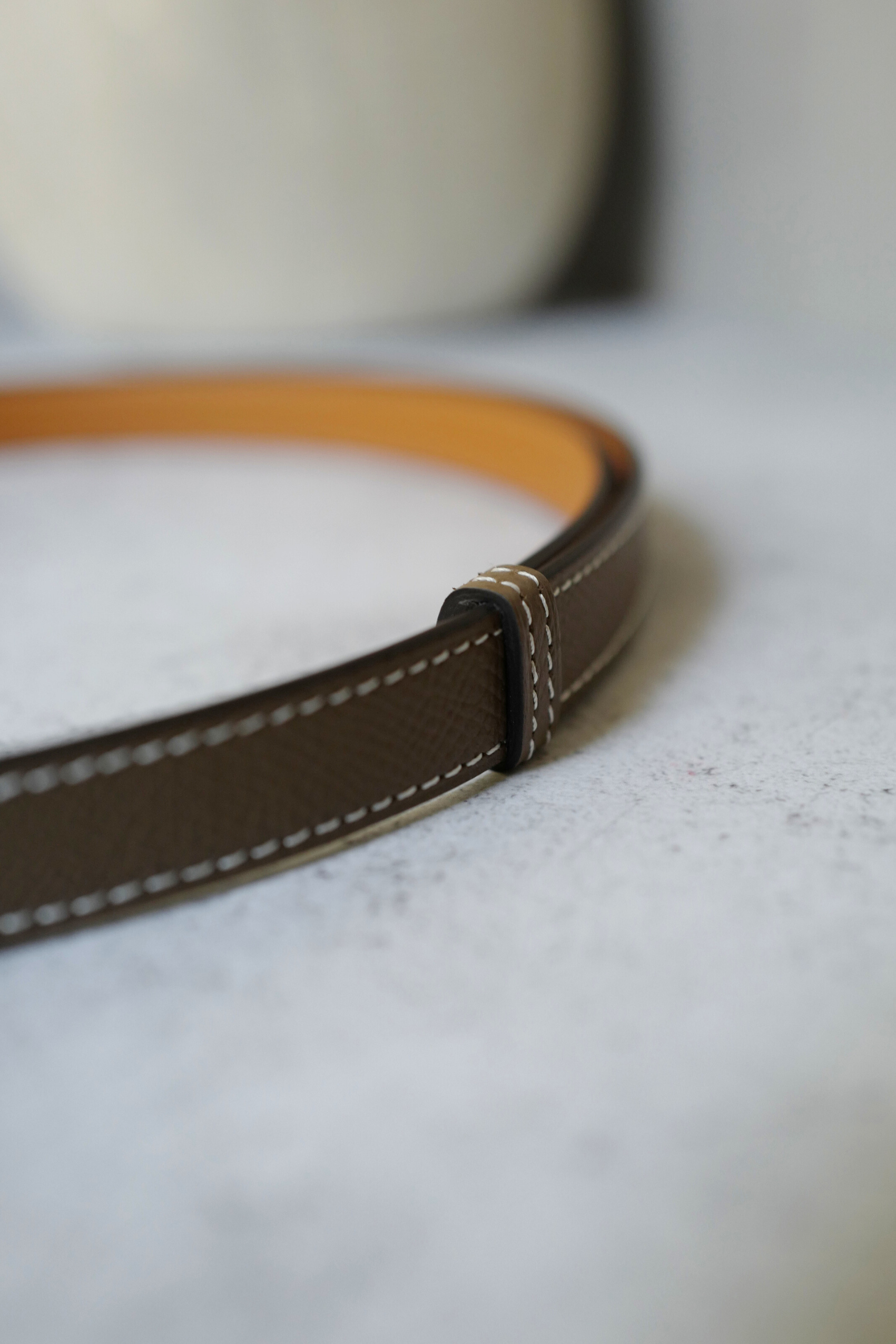 BNIB Hermès Kelly 18 Belt Epsom in Etoupe Gold Hardware 2025