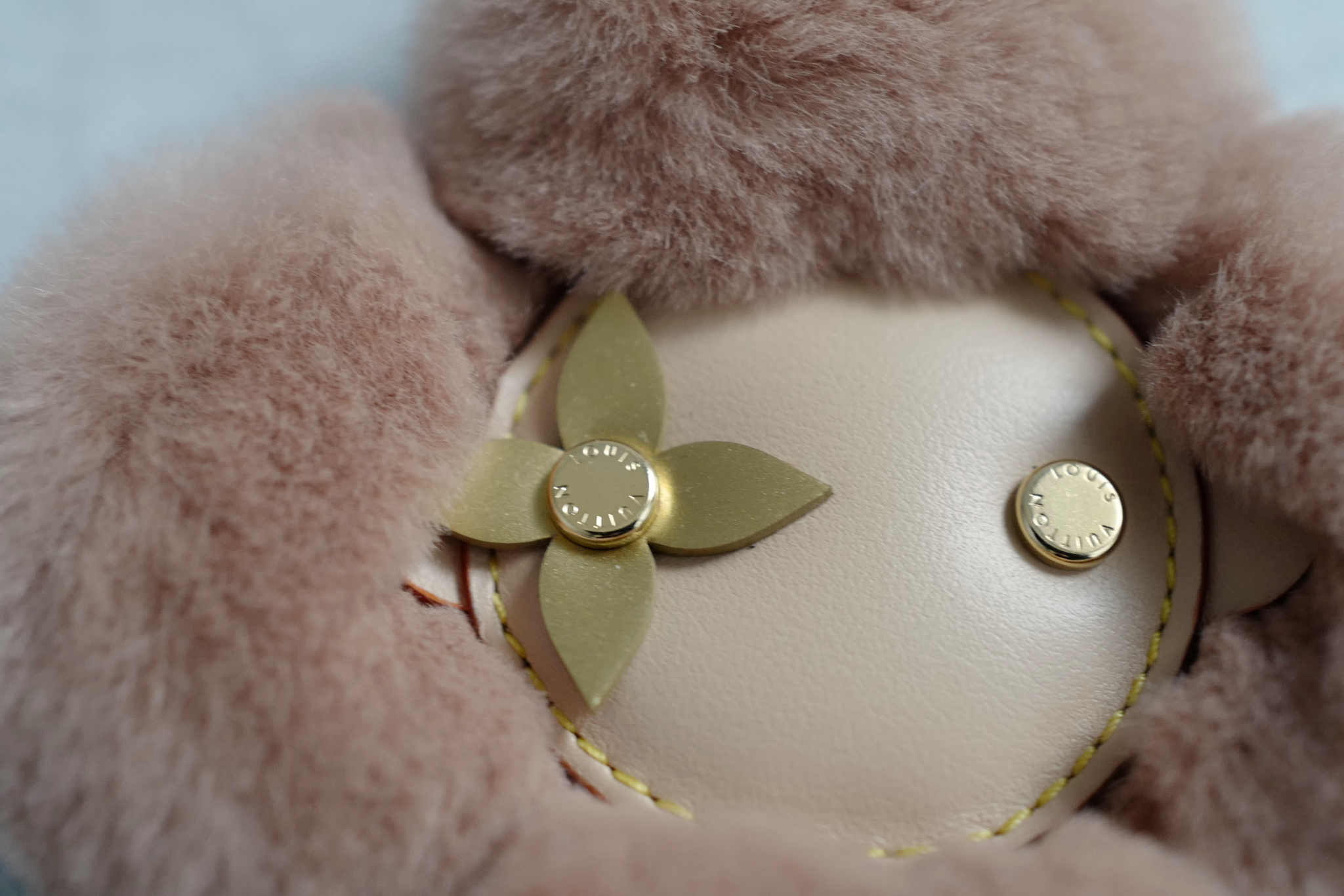 Louis Vuitton Vivienne Fashionista Bag Charm Brown Mink Leather Gold Hardware