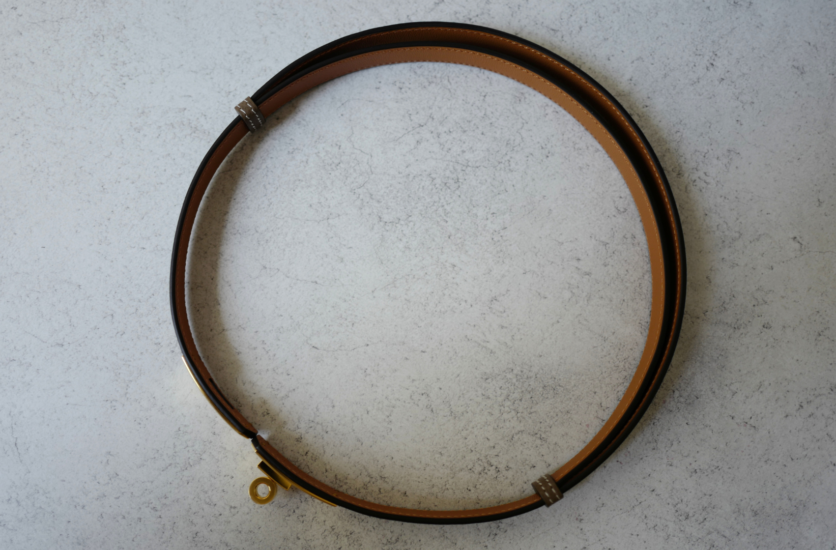 BNIB Hermès Kelly 18 Belt Epsom in Etoupe Gold Hardware 2025