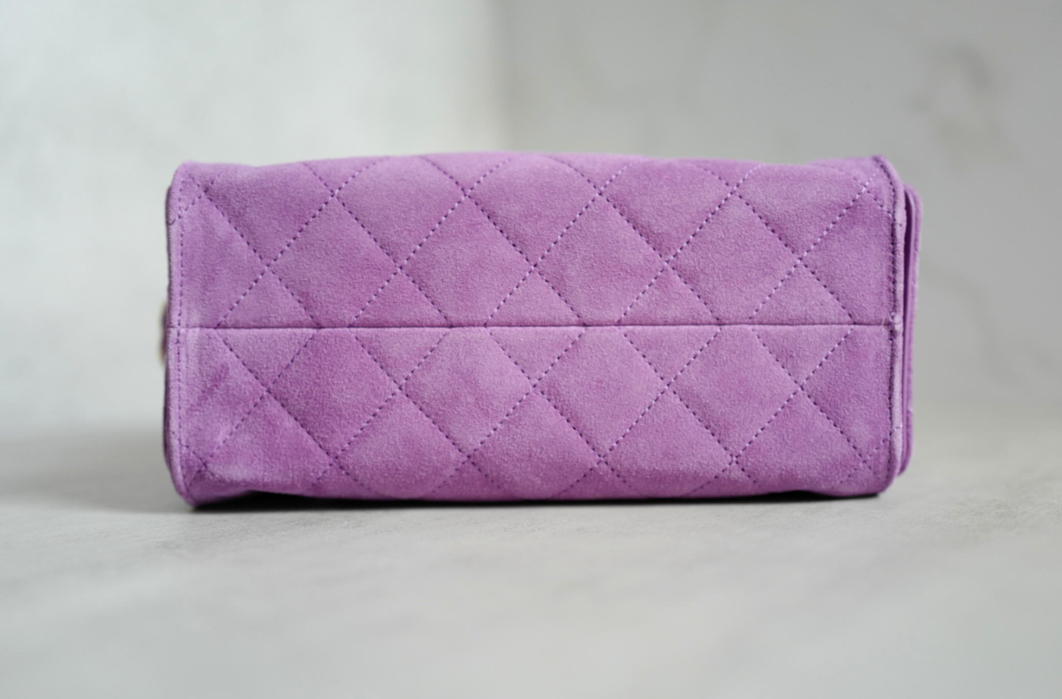 BNIB Chanel 26C Mini Hobo Shoulder Bag in Purple Suede with Gold Hardware