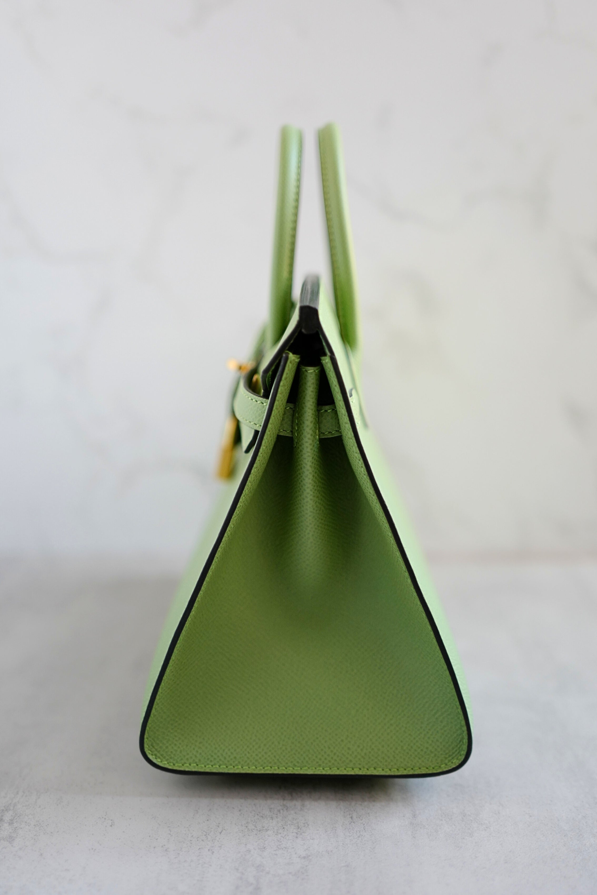 BNIB Hermès Birkin 25 Vert Criquet Epsom Sellier with Gold Hardware