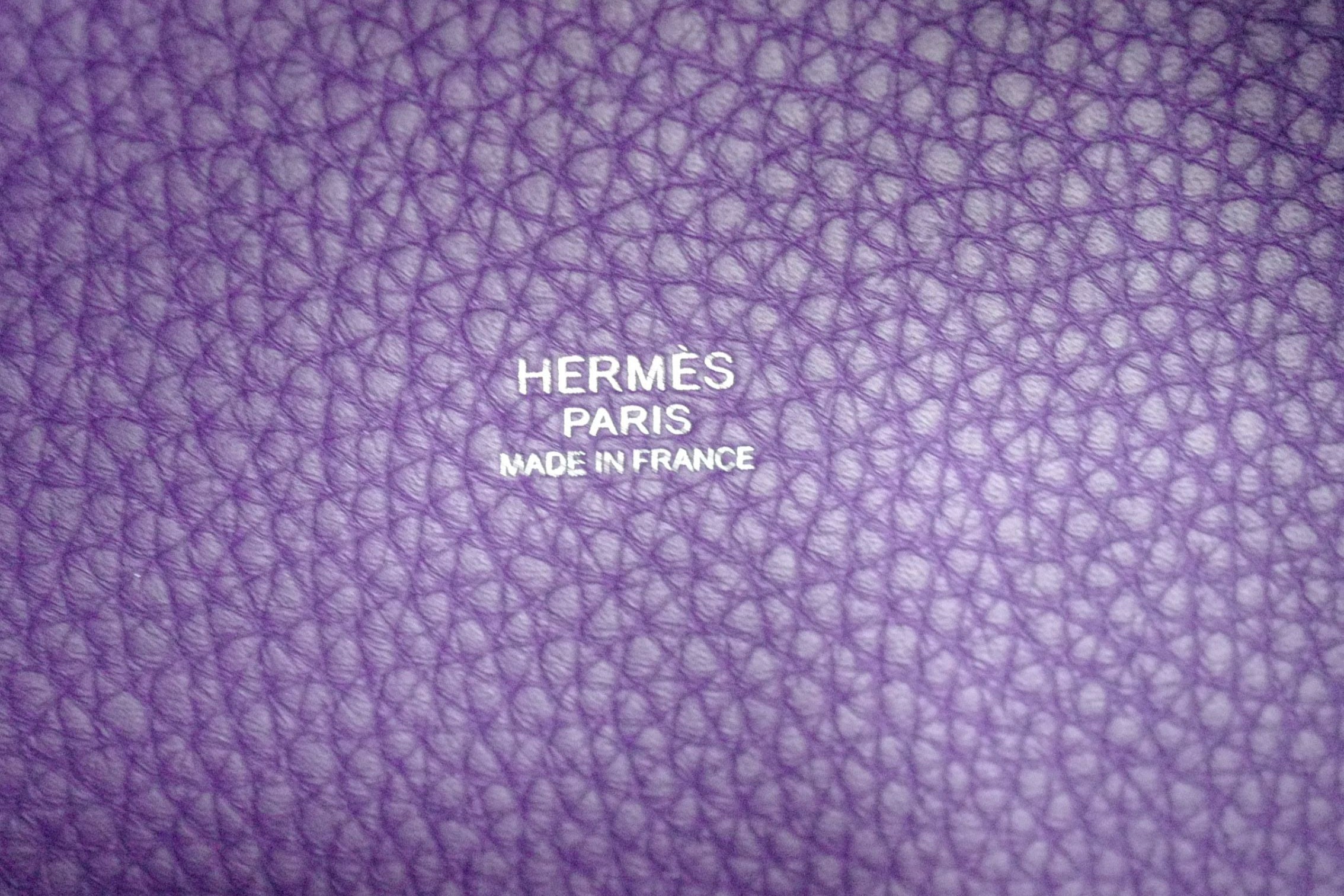 BNIB Hermes Picotin 18 Purple Clemence Leather Palladium Hardware G Stamp