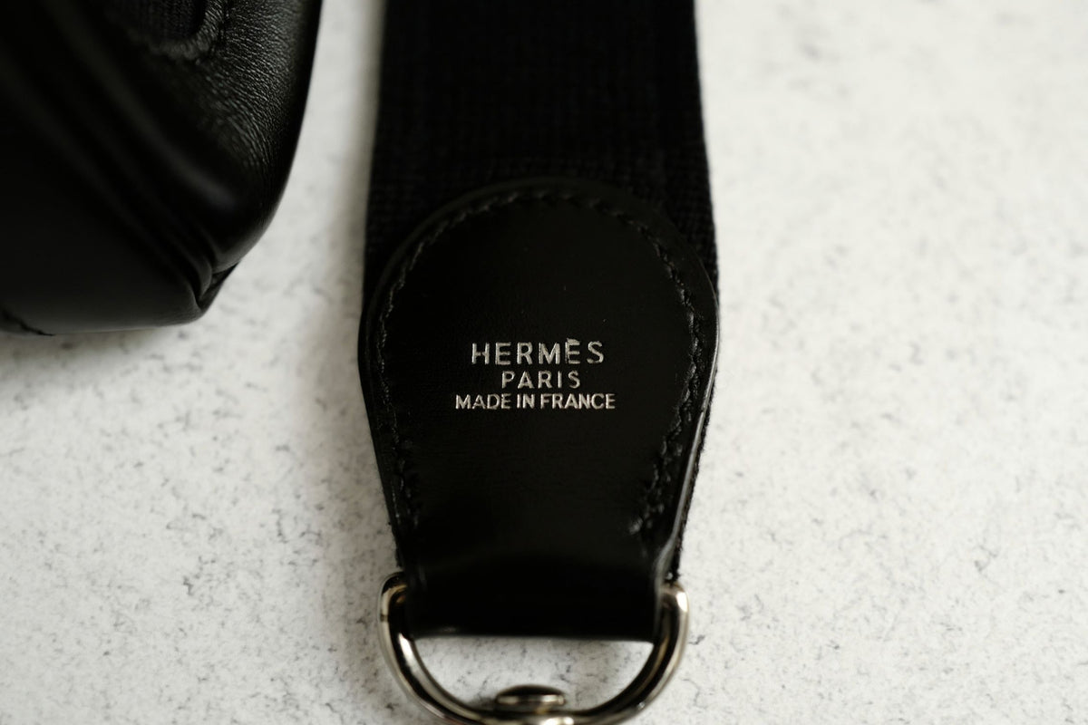 Hermes Kelly 40 Lakhis Noir Calfskin Leather Palladium Hardware