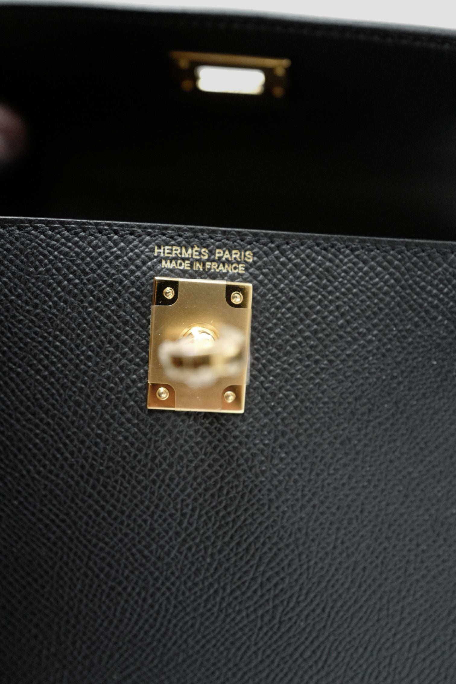 NEW Hermes Mini Kelly Black Epsom Leather Gold Hardware G Stamp 2026