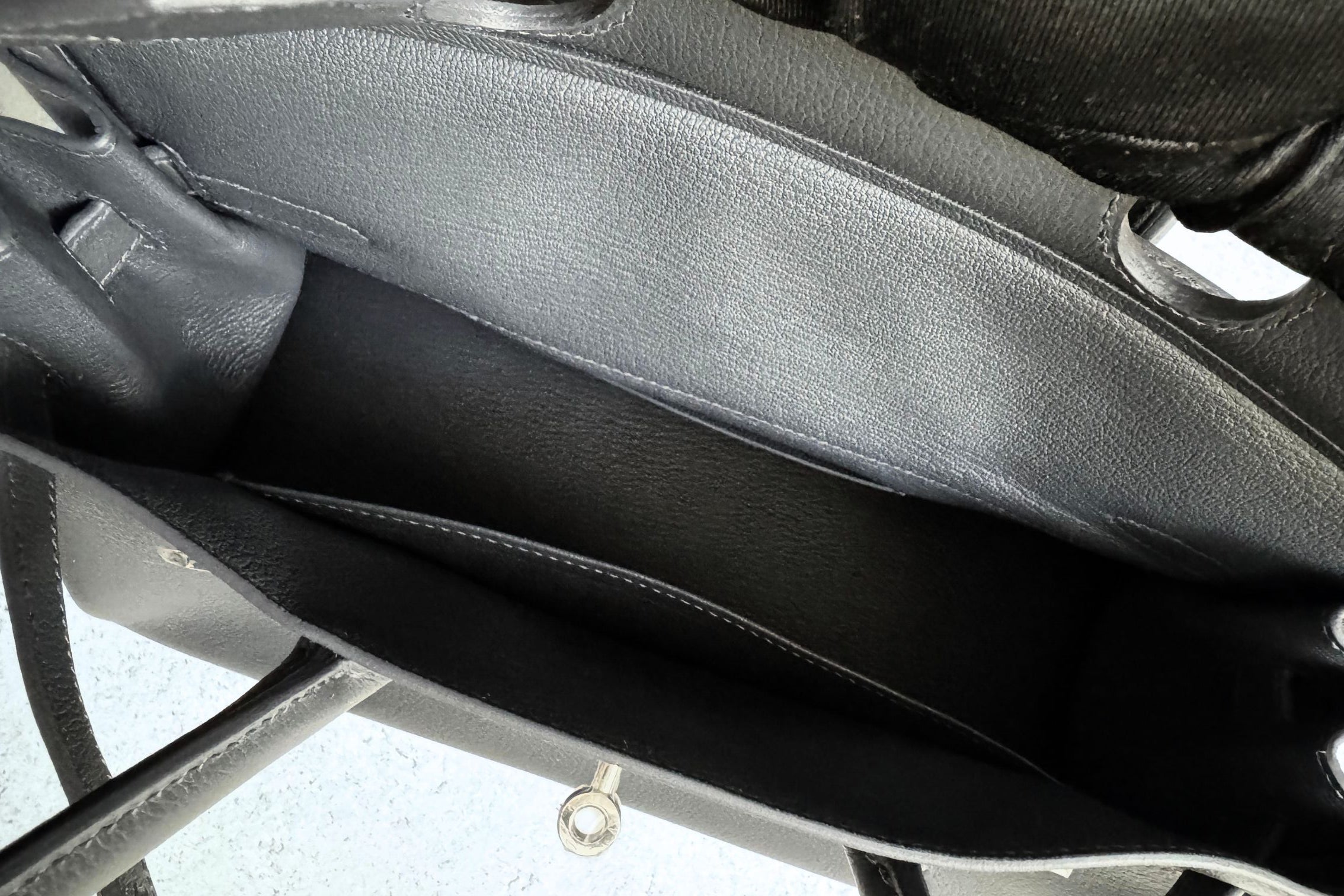 Hermès Birkin Shoulder Light Ardoise Veau Leather PHW K Stamp