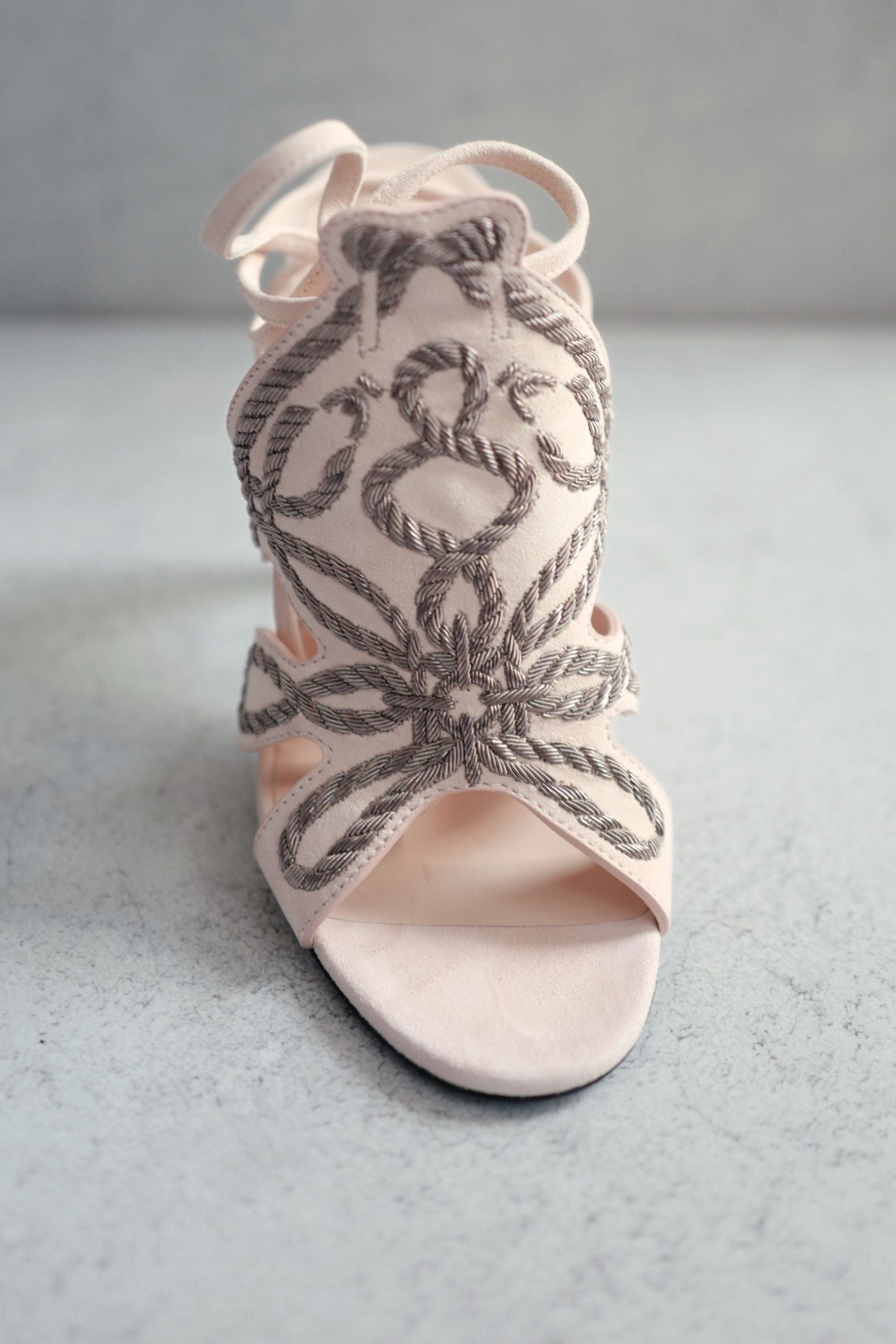 BNIB Hermes Mythic 105 Sandal Rose Palomino Suede High Heels Size 38