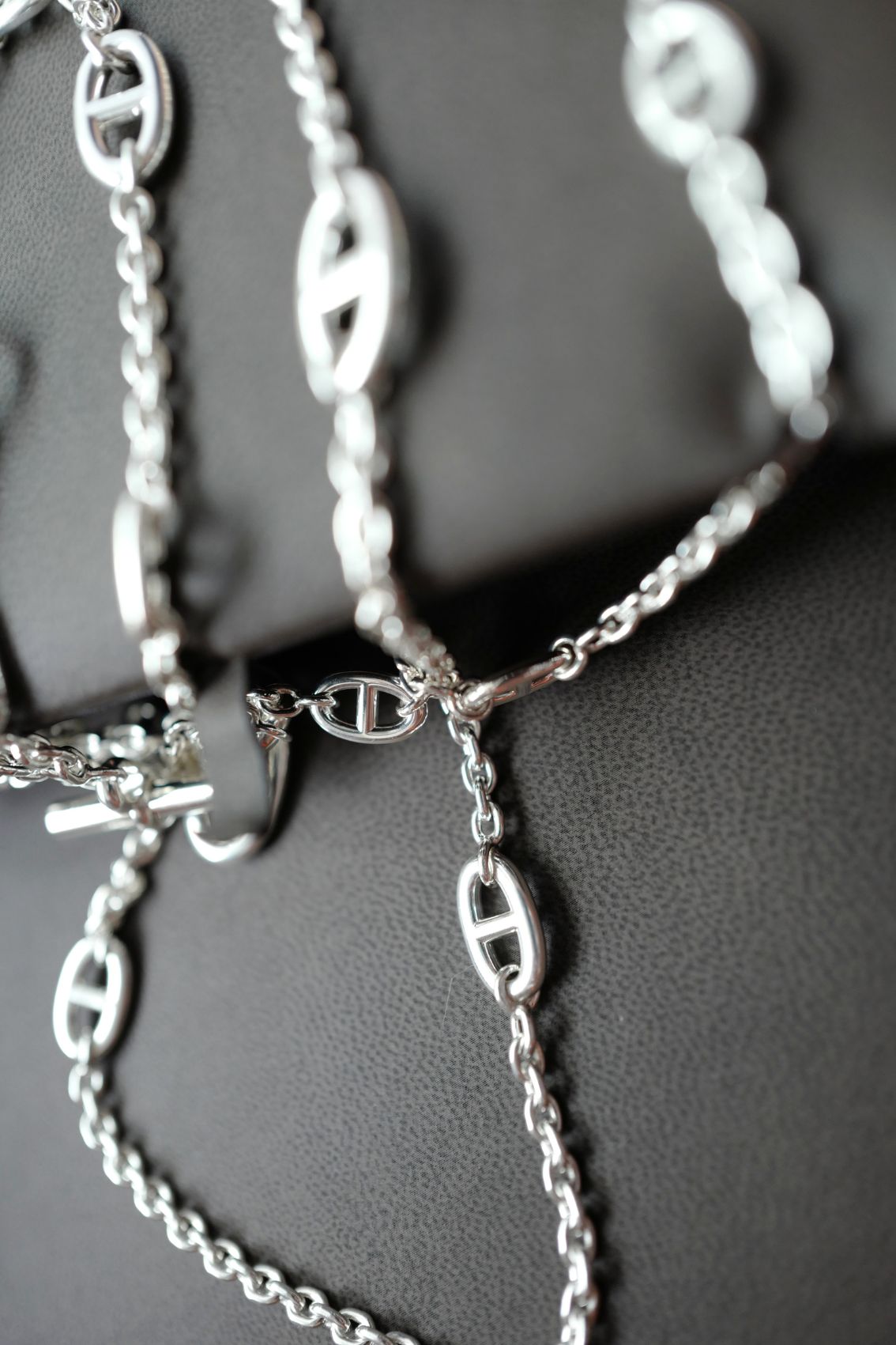 Hermès Farandole Long Necklace 160 Sterling Silver