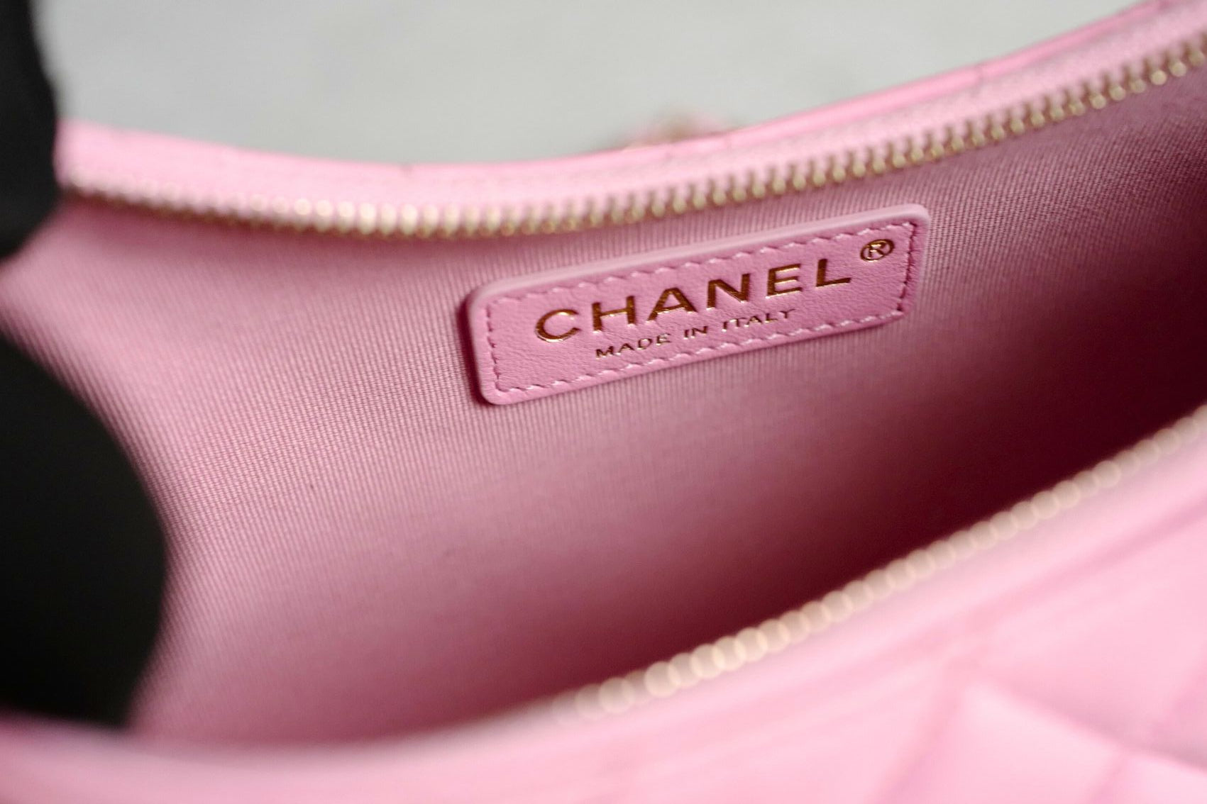 Chanel 23P Small Half Moon Hobo Bag In Lilac Pink With Gold Hardware