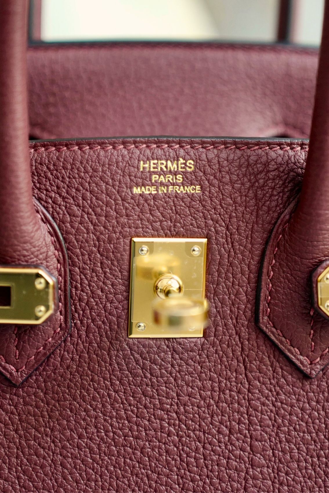 Hermes Birkin 25 Rouge H Togo Leather Gold Hardware K Stamp 2025