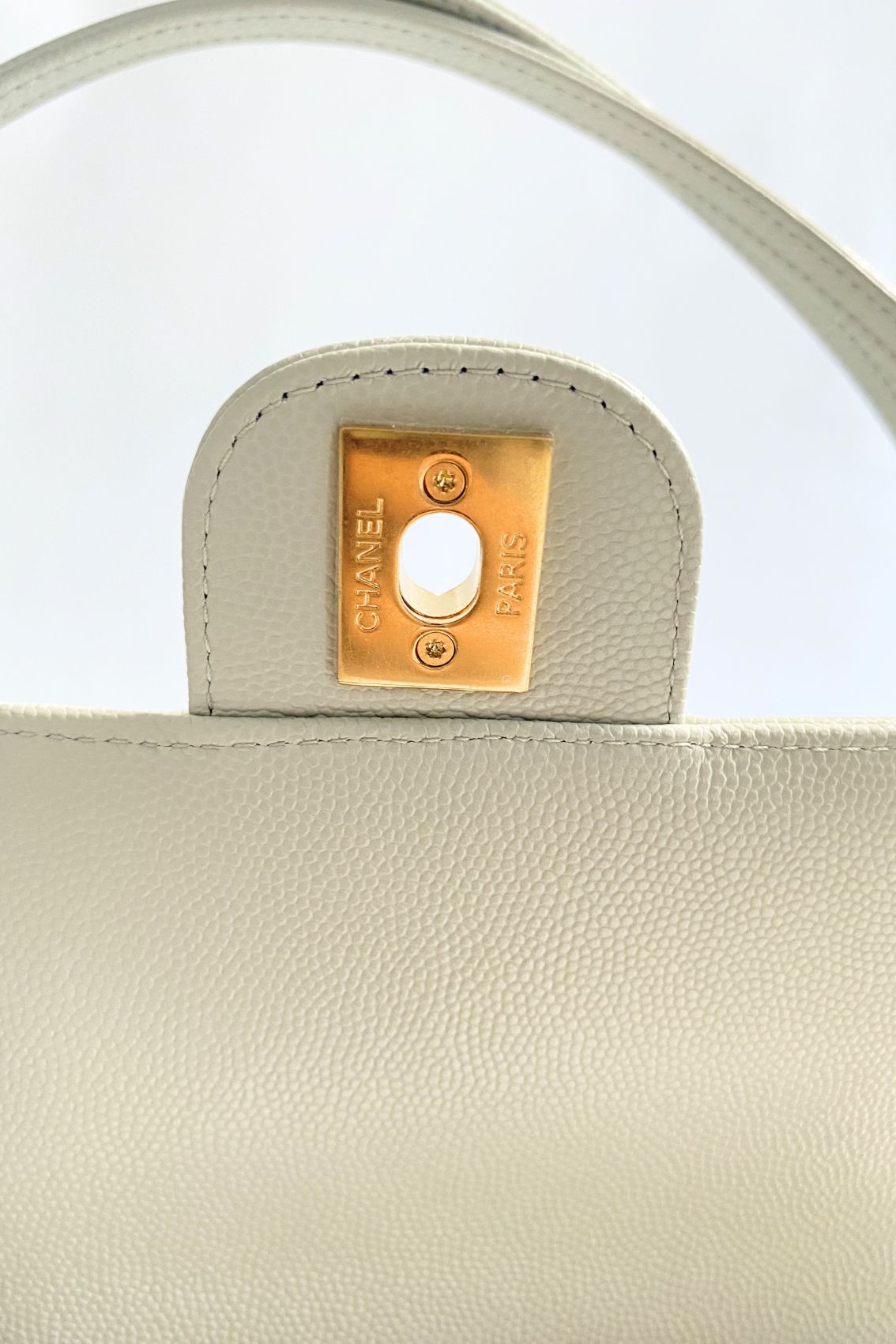 Chanel 26s Preppy Coco 22 Small Light Green Grained Shiny Calfskin GHW