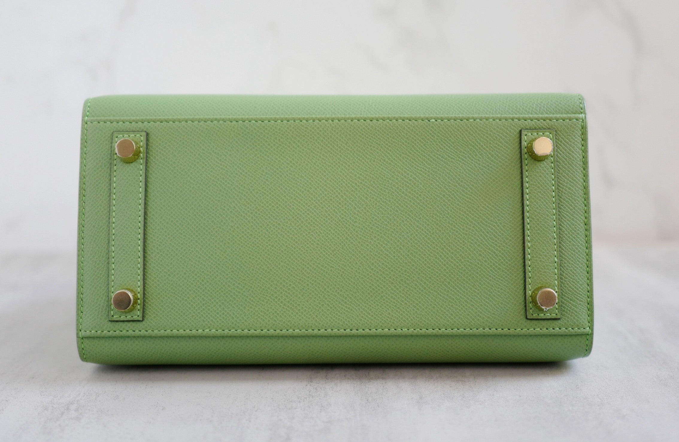 BNIB Hermès Birkin 25 Vert Criquet Epsom Sellier with Gold Hardware