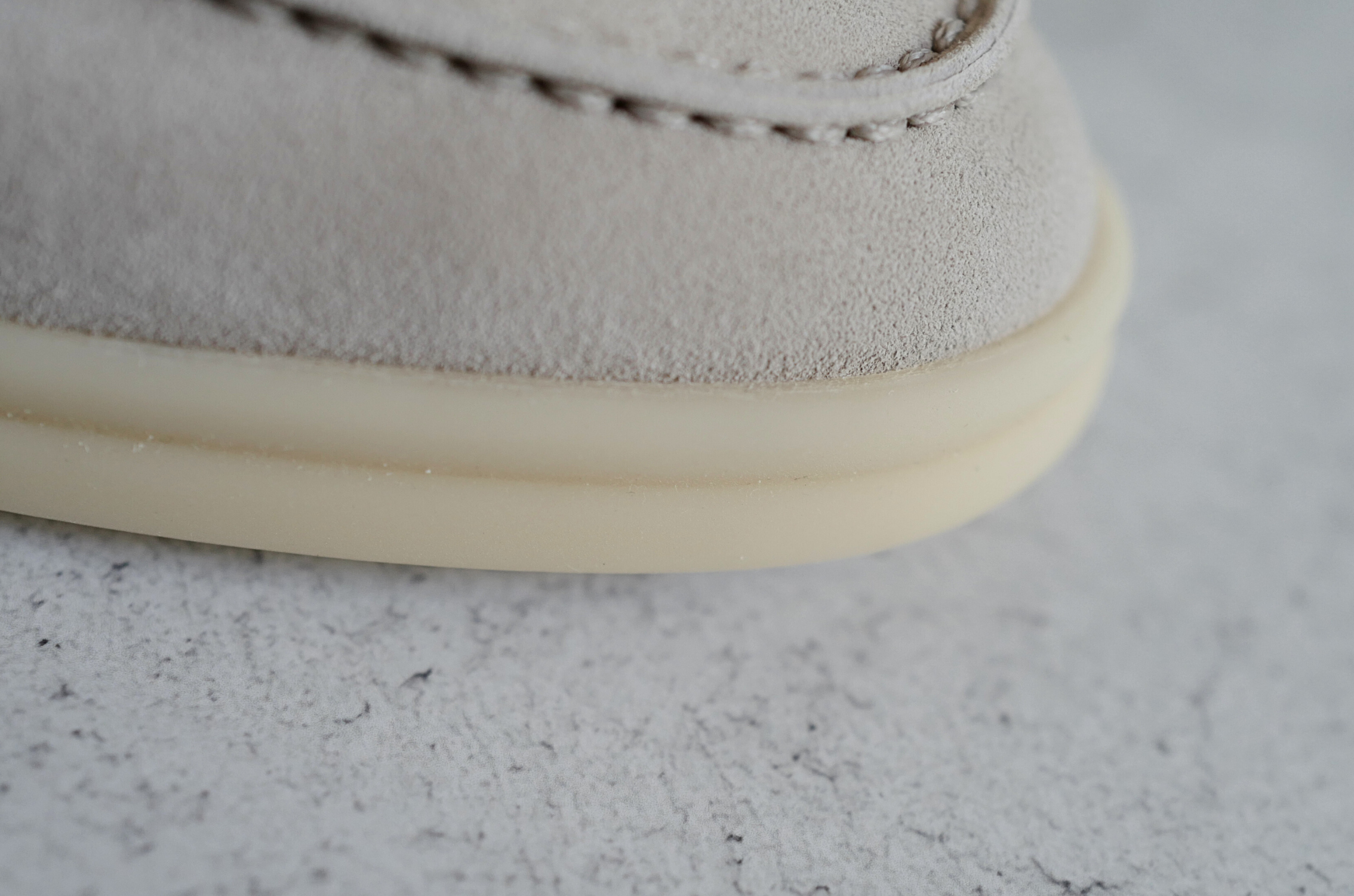 Loro Piana Pearl Walk Infinito Lizard Loafers Pearl Beige My Charms Size 36.5