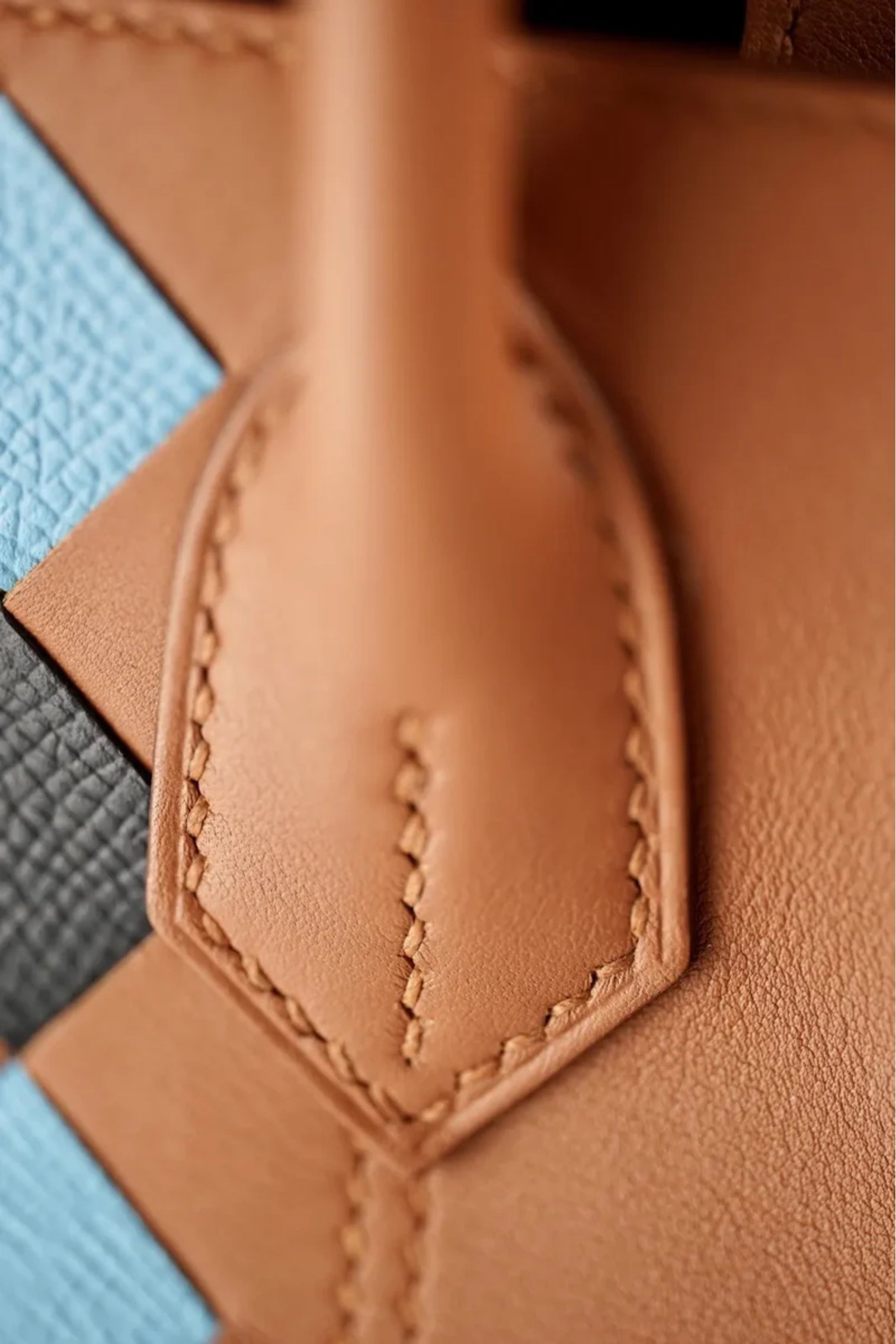 Hermes Birkin 30 Swift Epsom Tressage Gold/Bleu du Nord/Bleu Indigo Limited Edition