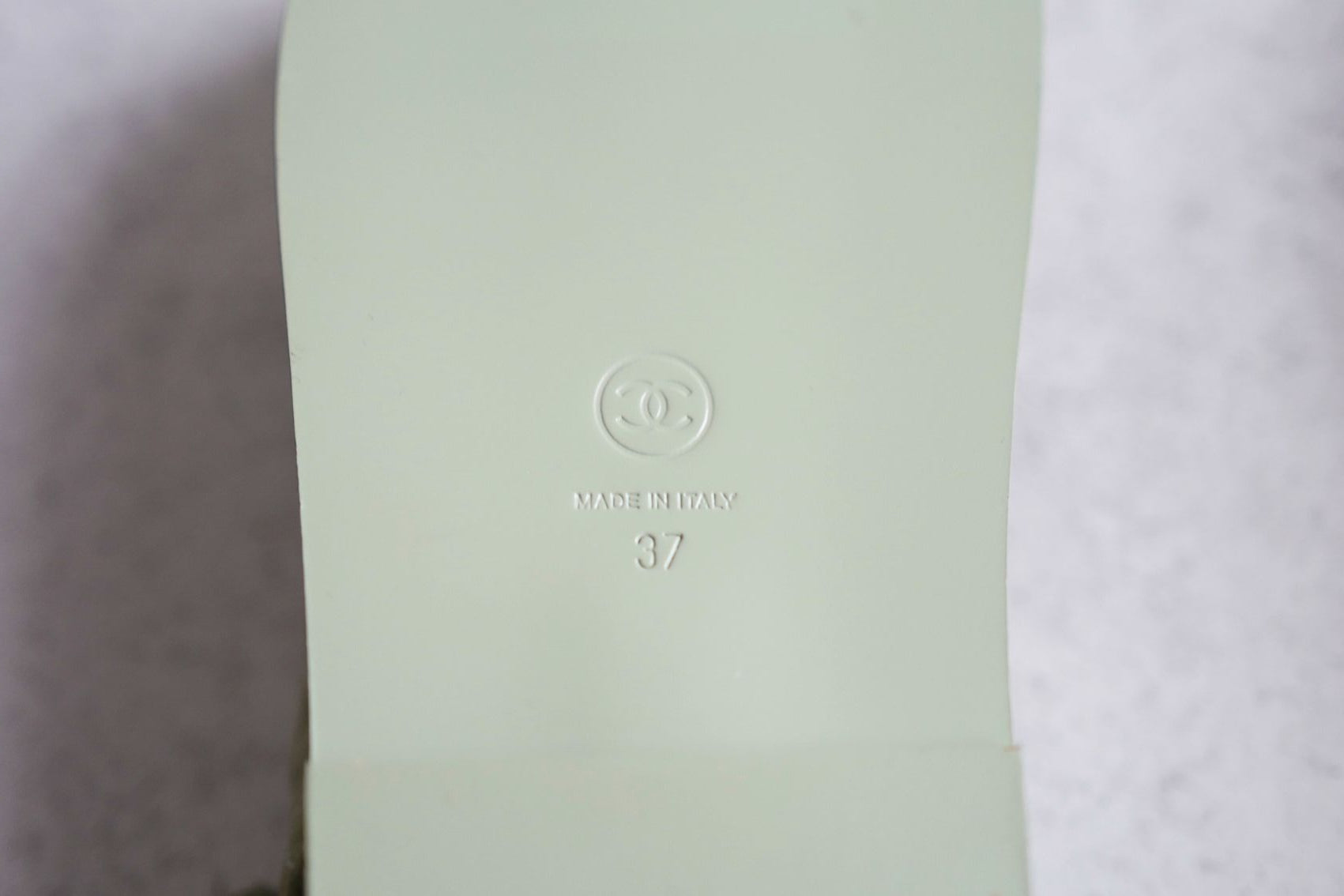 Chanel DAD SANDALS Green SUEDE LEATHER SANDAL Size 37 BNIB