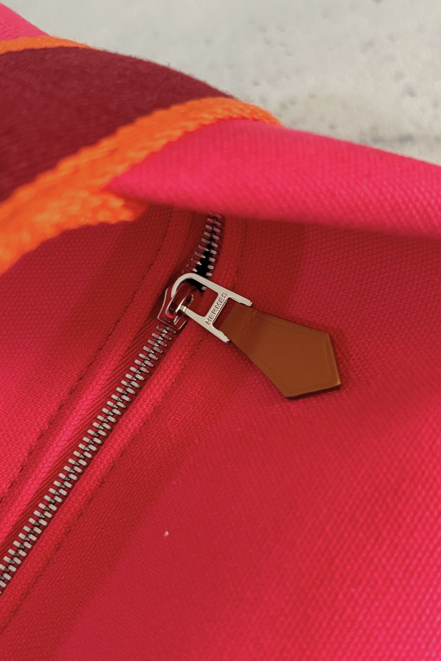 NEW Hermes Bride a Brac Case Large Model Hibiscus 100% Cotton