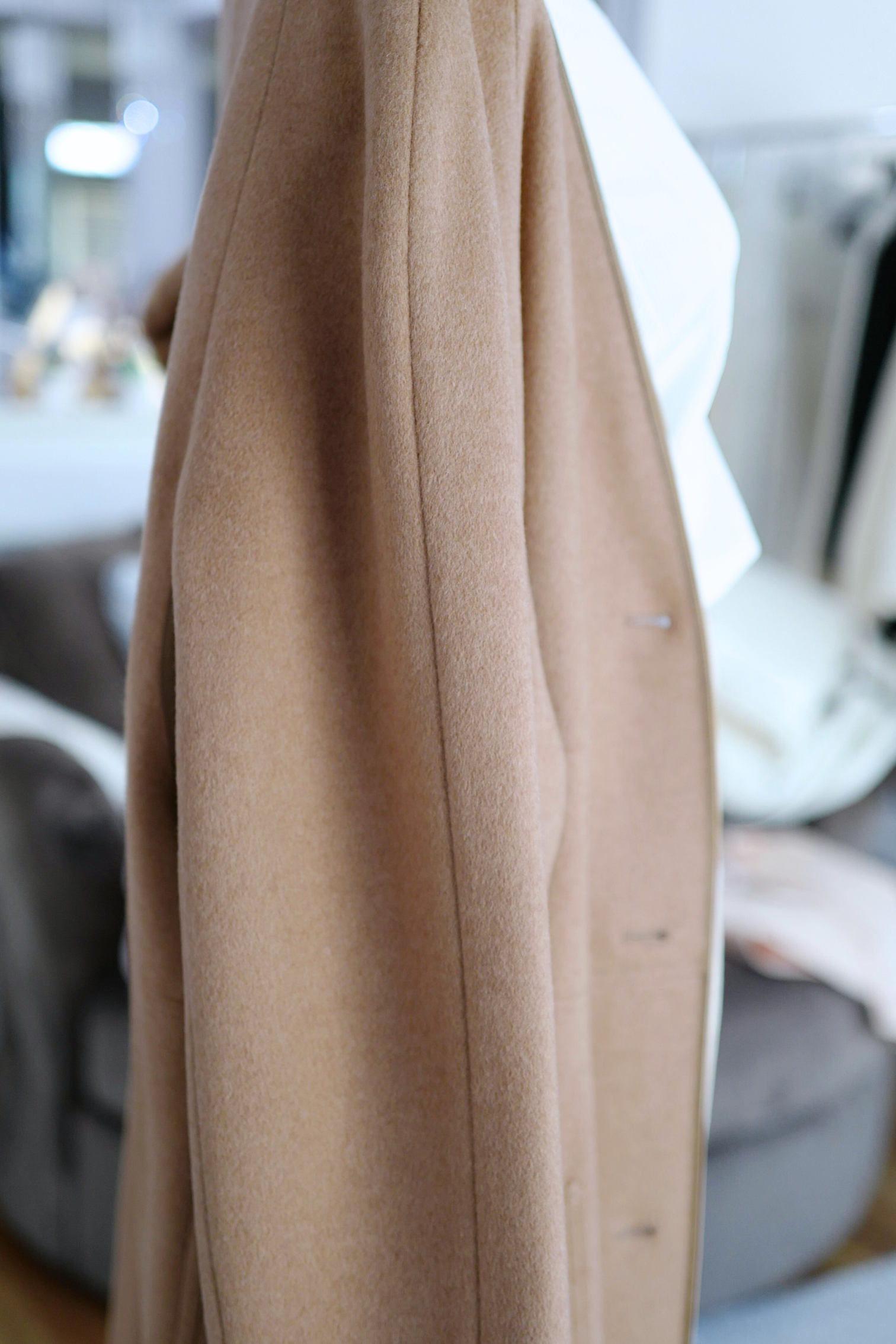 Hermès Women’s Overcoat Size 34 Beige Camel Hair Coat