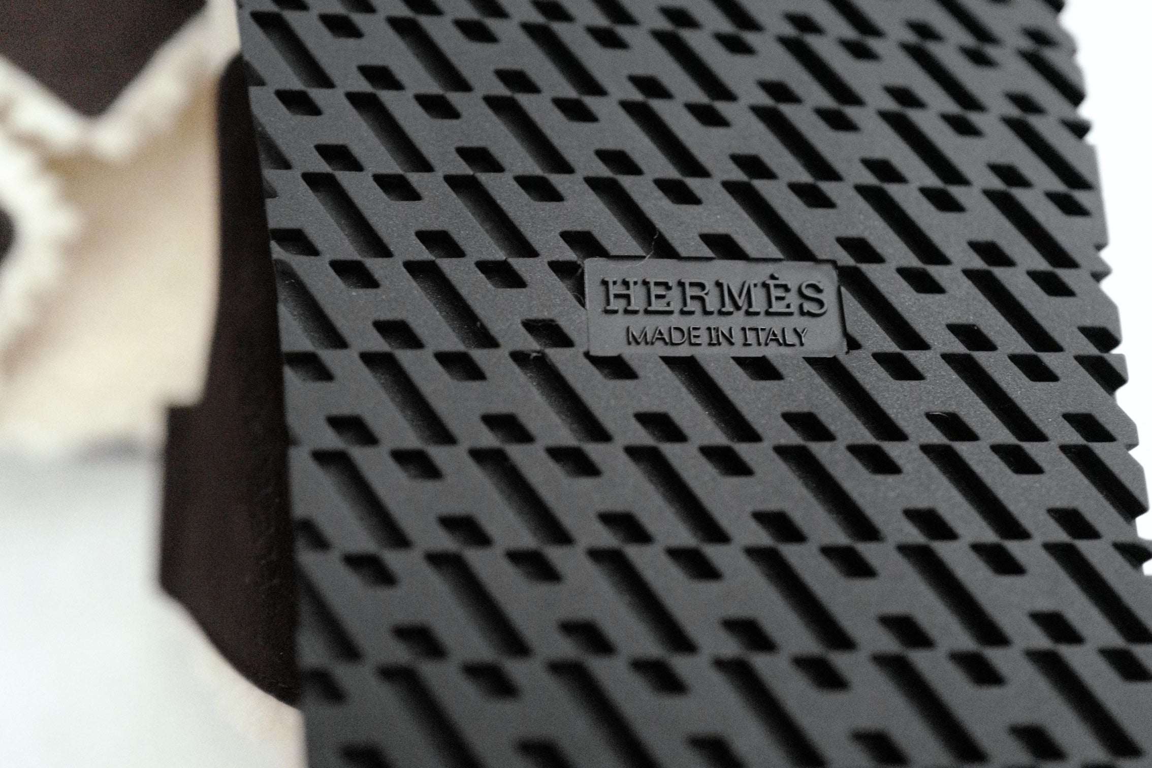 BNIB HERMÈS Chypre Sandals Goat Skin Suede Marron Ébène/Écru Size 38