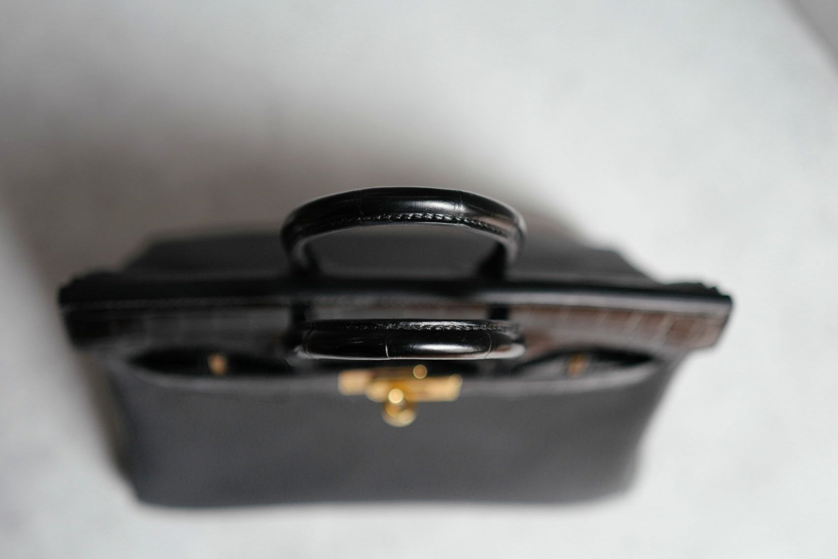 Hermes Birkin 25 touch shiny niloticus in noir/black gold hw Complete with Receipt