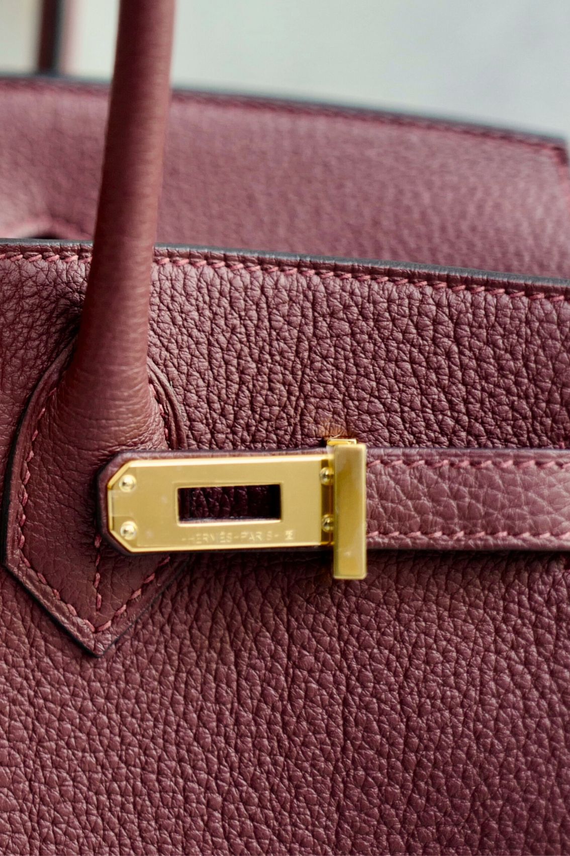 Hermes Birkin 25 Rouge H Togo Leather Gold Hardware K Stamp 2025
