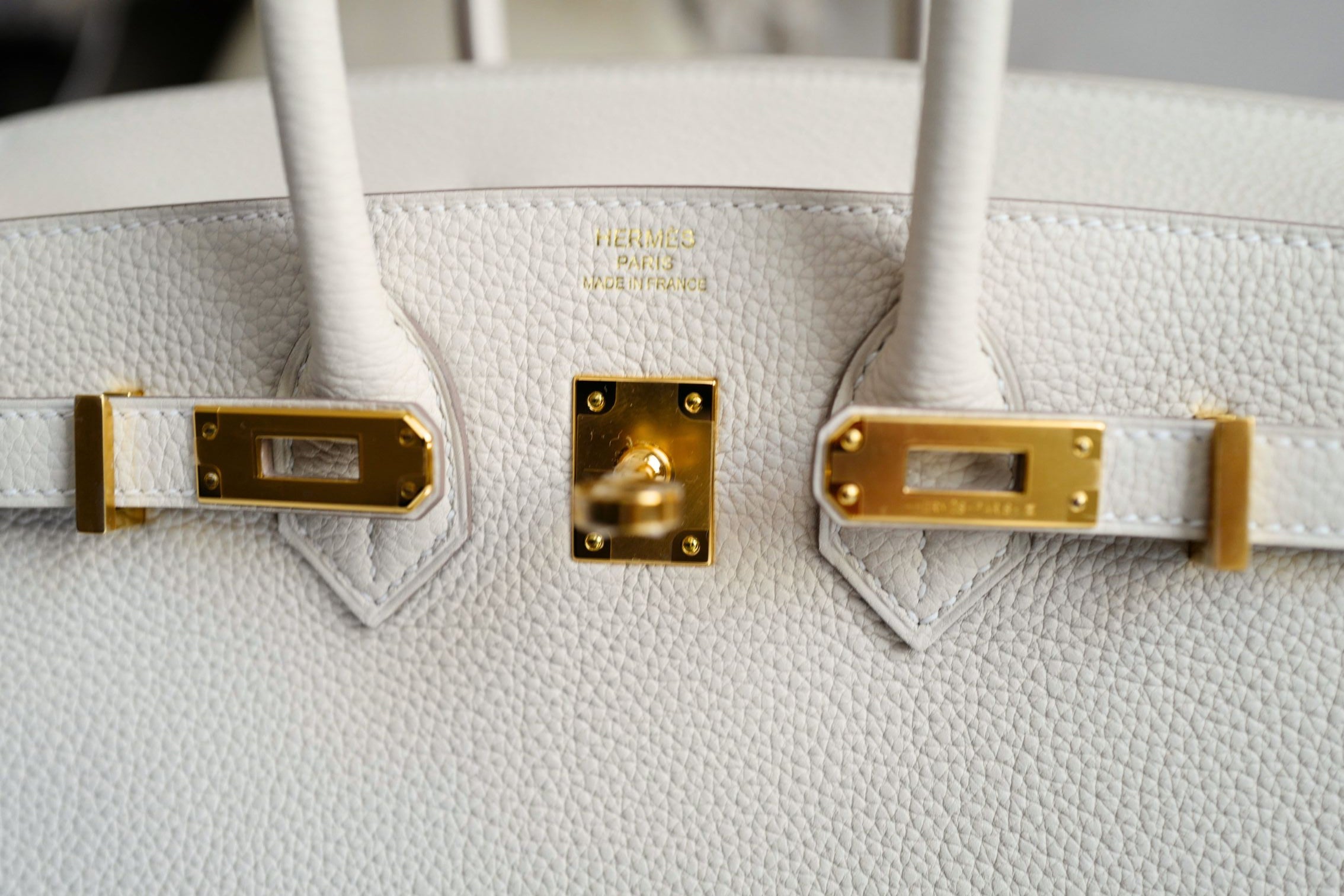 BNIB Hermes Birkin 25 Craie Togo Leather Gold Hardware G Stamp 2026