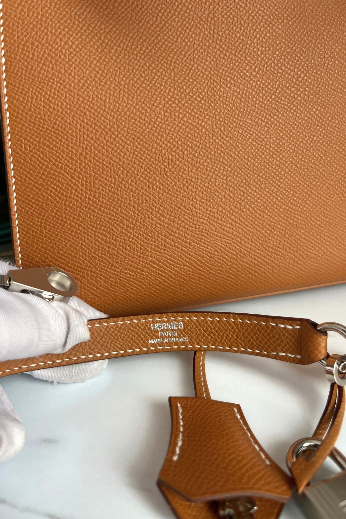 BNIB Hermes Kelly 25 Gold Epsom Sellier Palladium Hardware G Stamp 2026