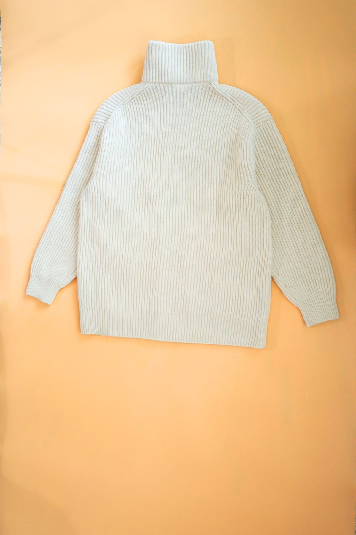 NEW Hermes Blouson Cardigan Blanc Naturel Wool Knit H Leather Pocket Size 34