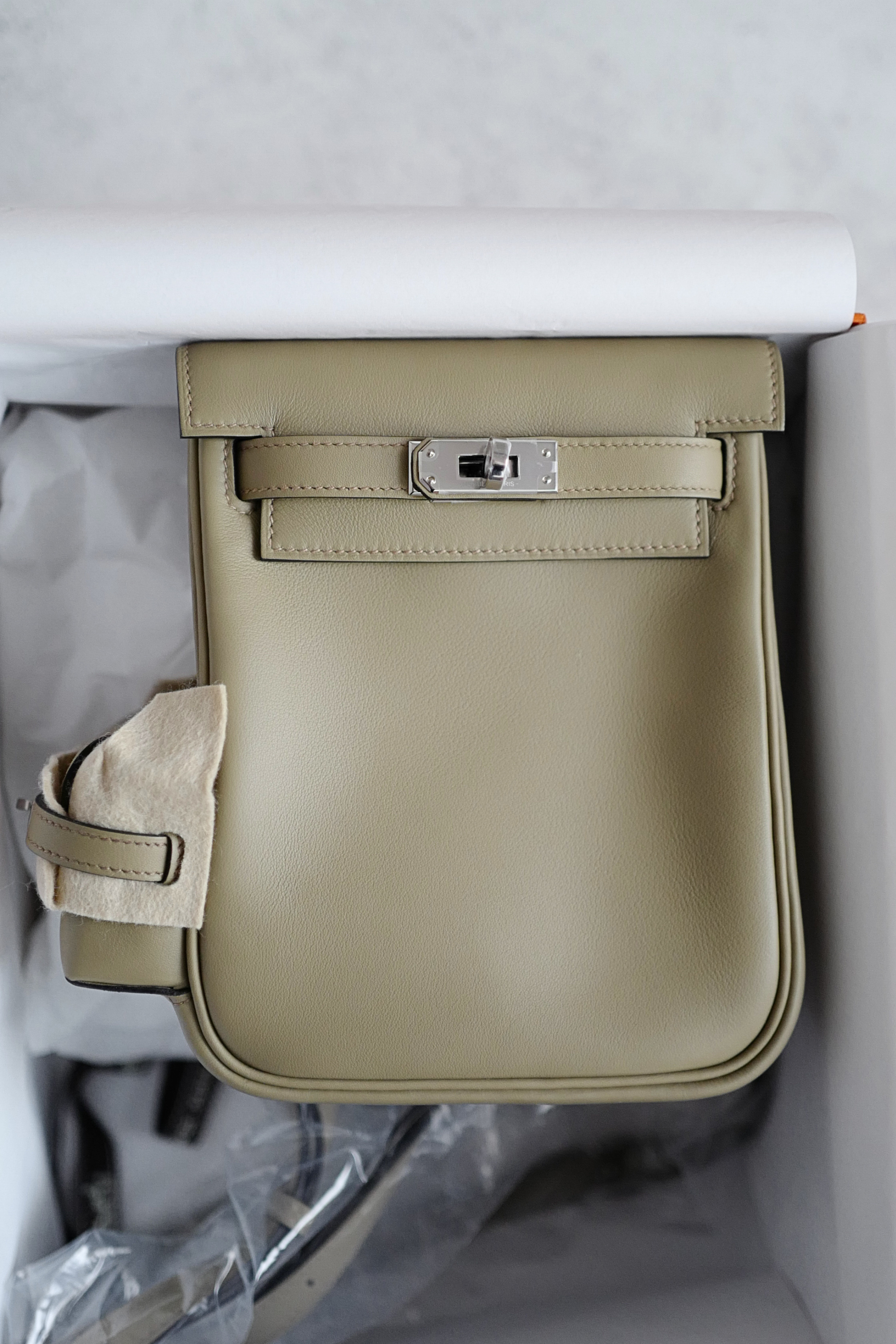 Hermès Kelly Jump Beige Marfa Swift Leather Palladium Hardware W/2024