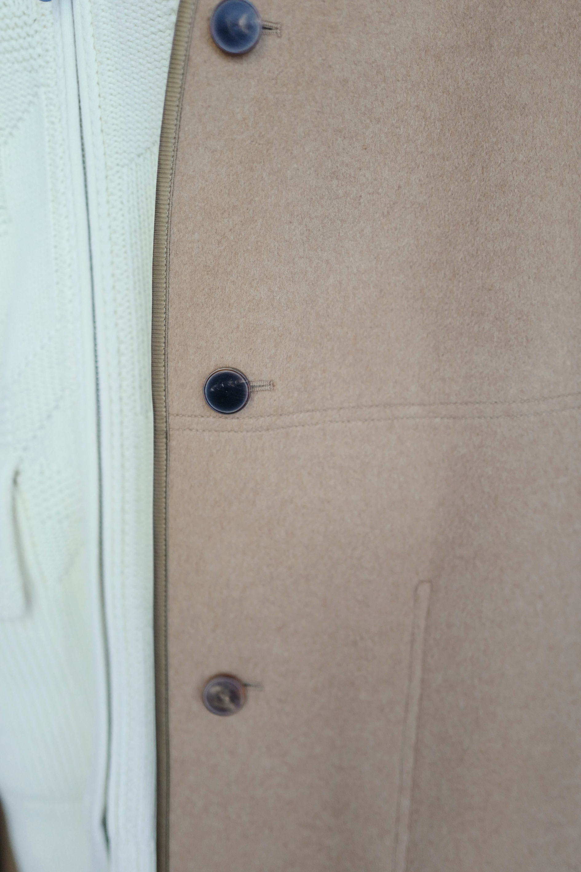 Hermès Women’s Overcoat Size 34 Beige Camel Hair Coat