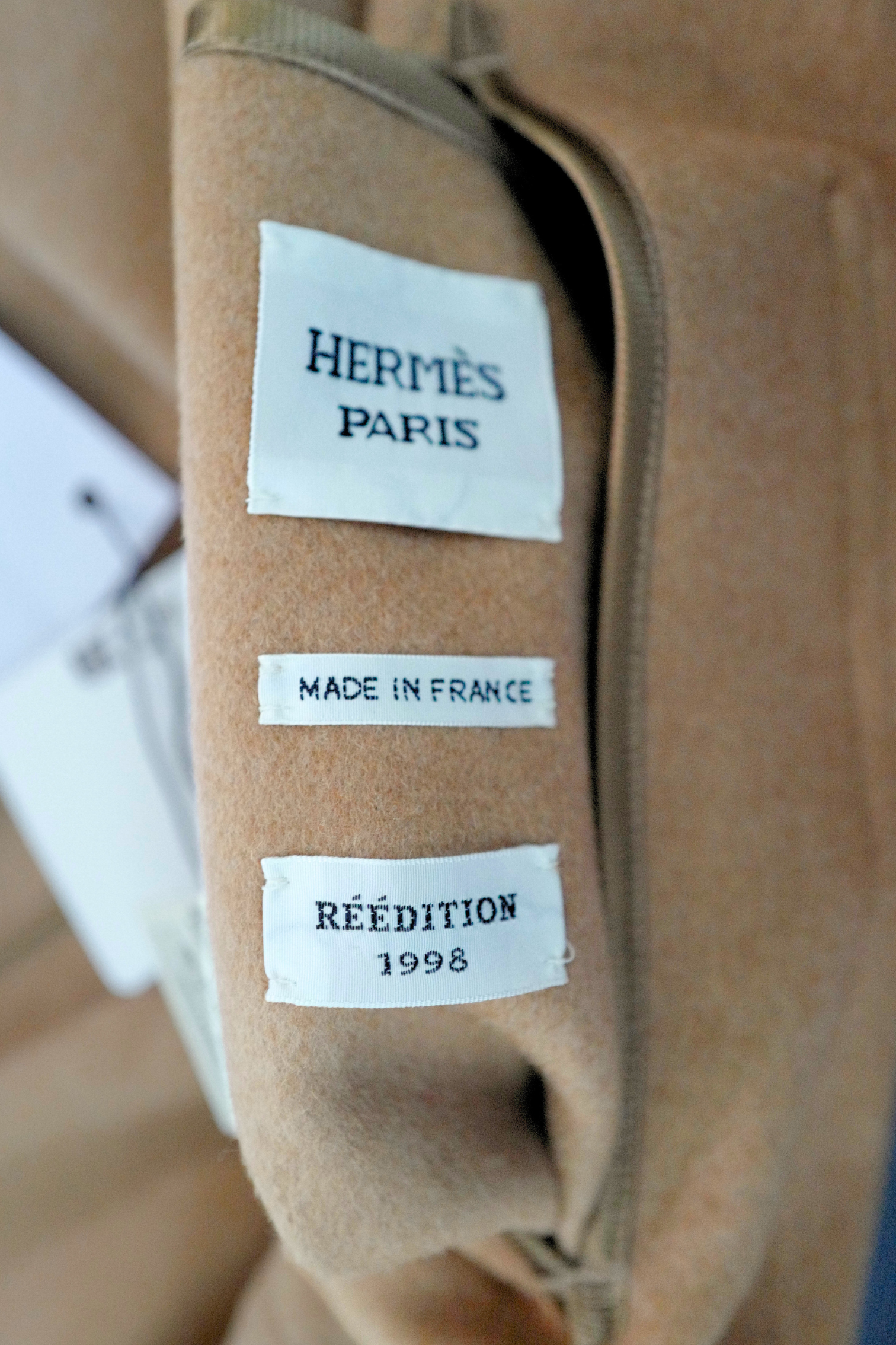 Hermès Women’s Overcoat Size 34 Beige Camel Hair Coat