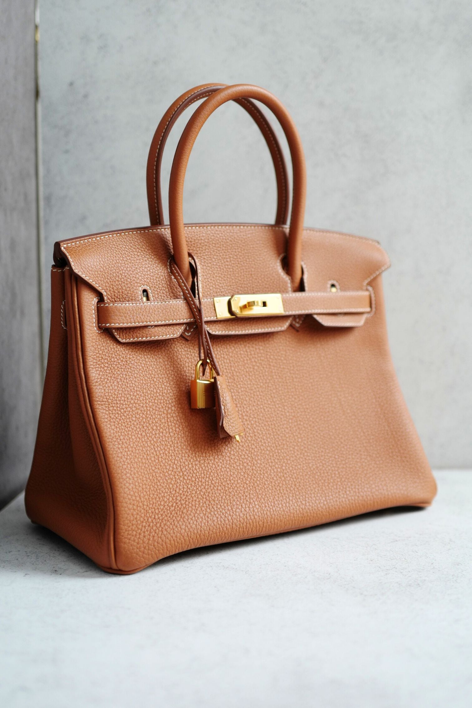 Hermès Birkin 30 Gold Togo Leather Gold Hardware Z Stamp