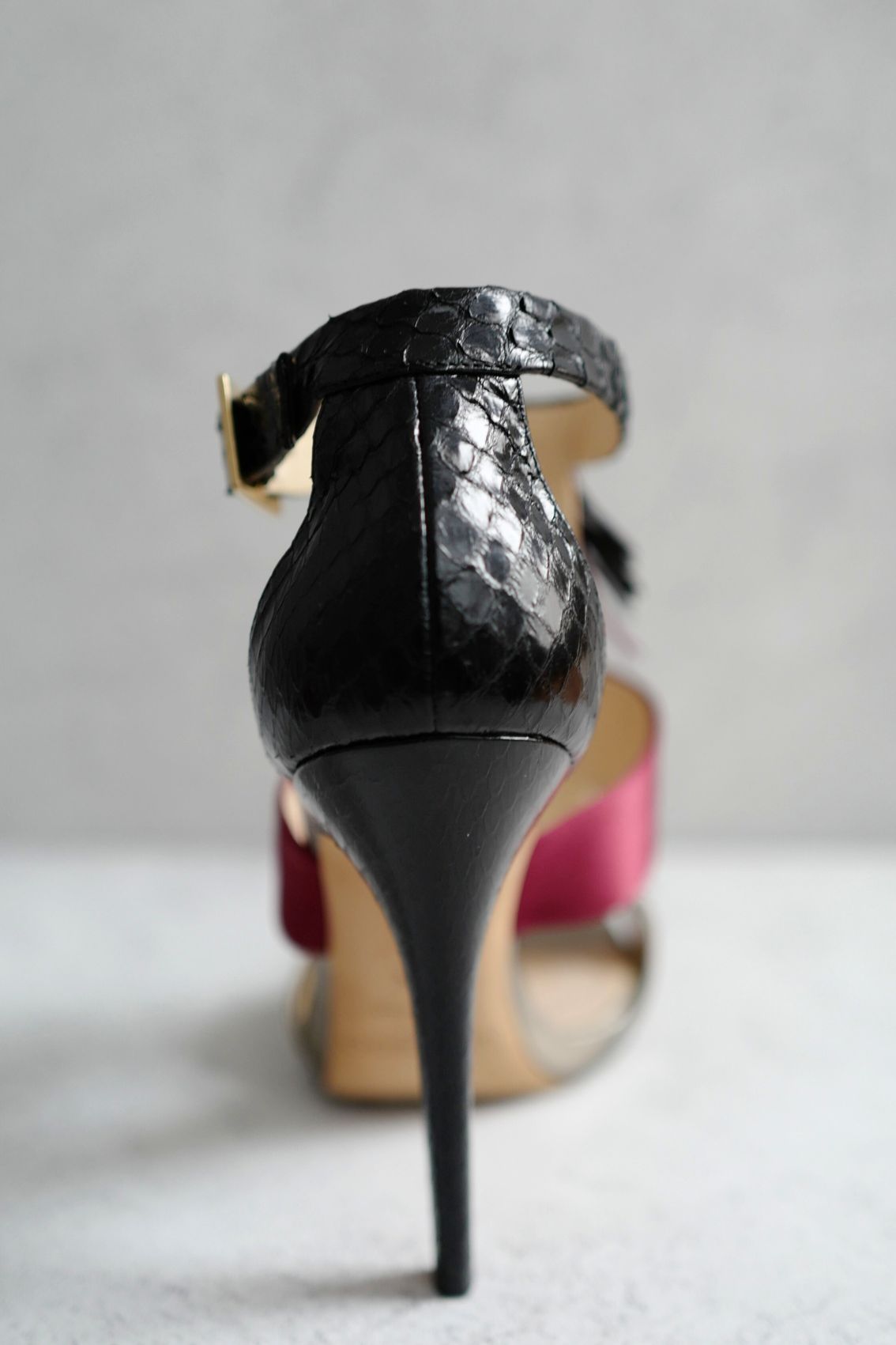 Preloved Jimmy Choo Heels Fedora Razor Sequins size 36.5