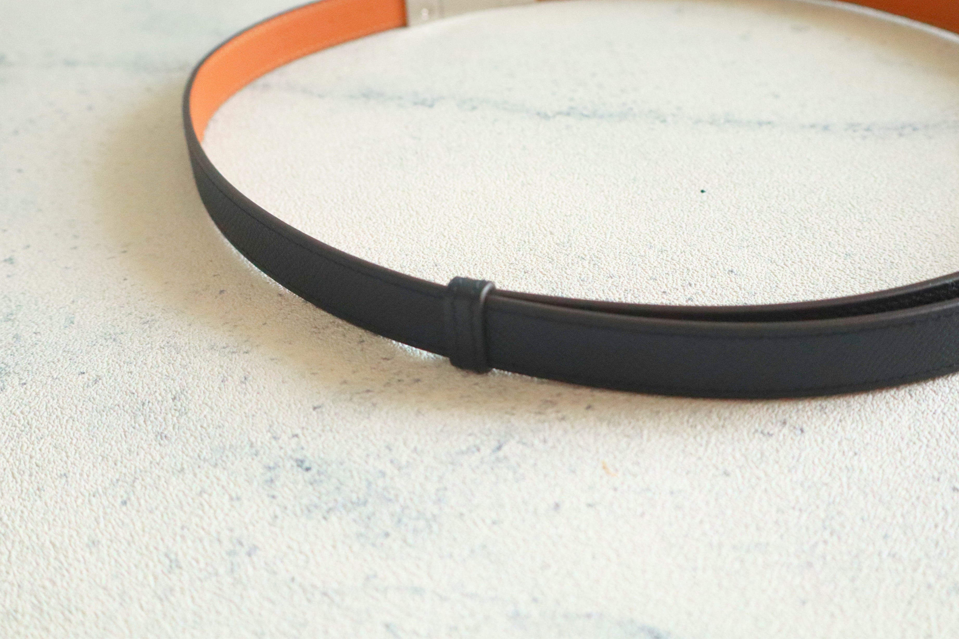 BNIB Hermes Rivale 18 Belt Epsom in Noir Palladium Hardware 2026