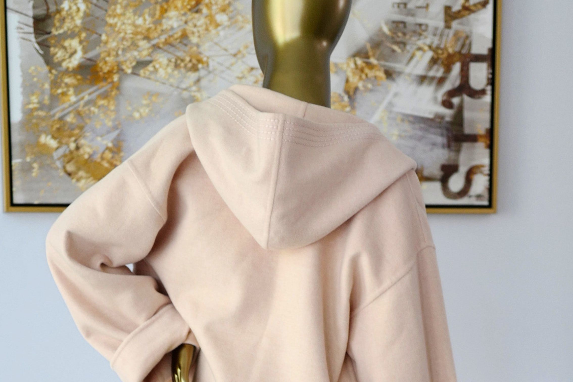 Hermès Paletot à Capuche Rose Palomino Cashmere Size 40