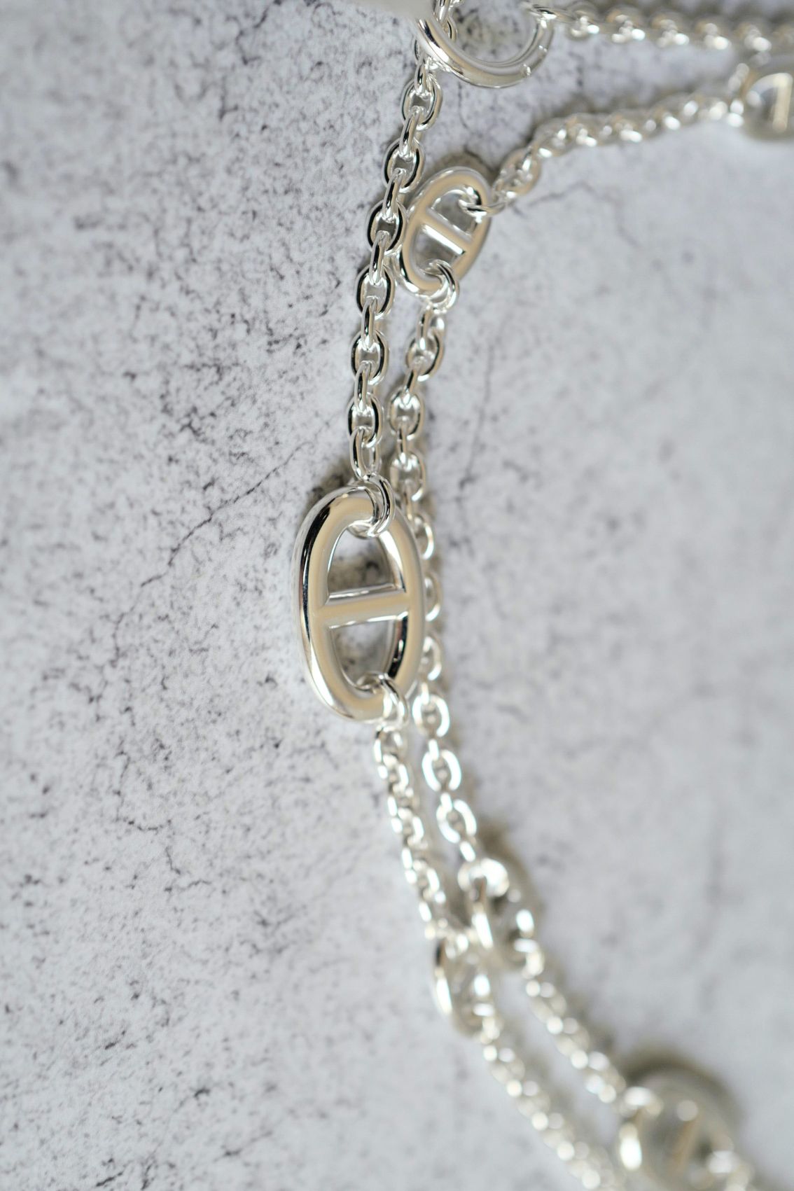 Hermès Farandole Long Necklace 160 Sterling Silver