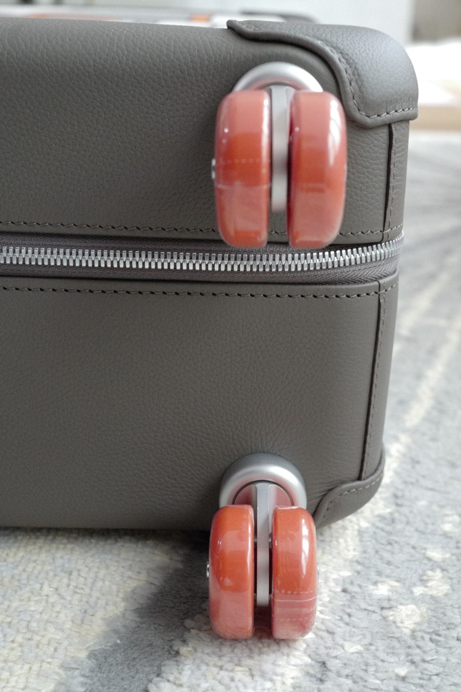 Hermès R.M.S II Cabin Suitcase Toile H Plume Quadrige Étain/Ecru Régate